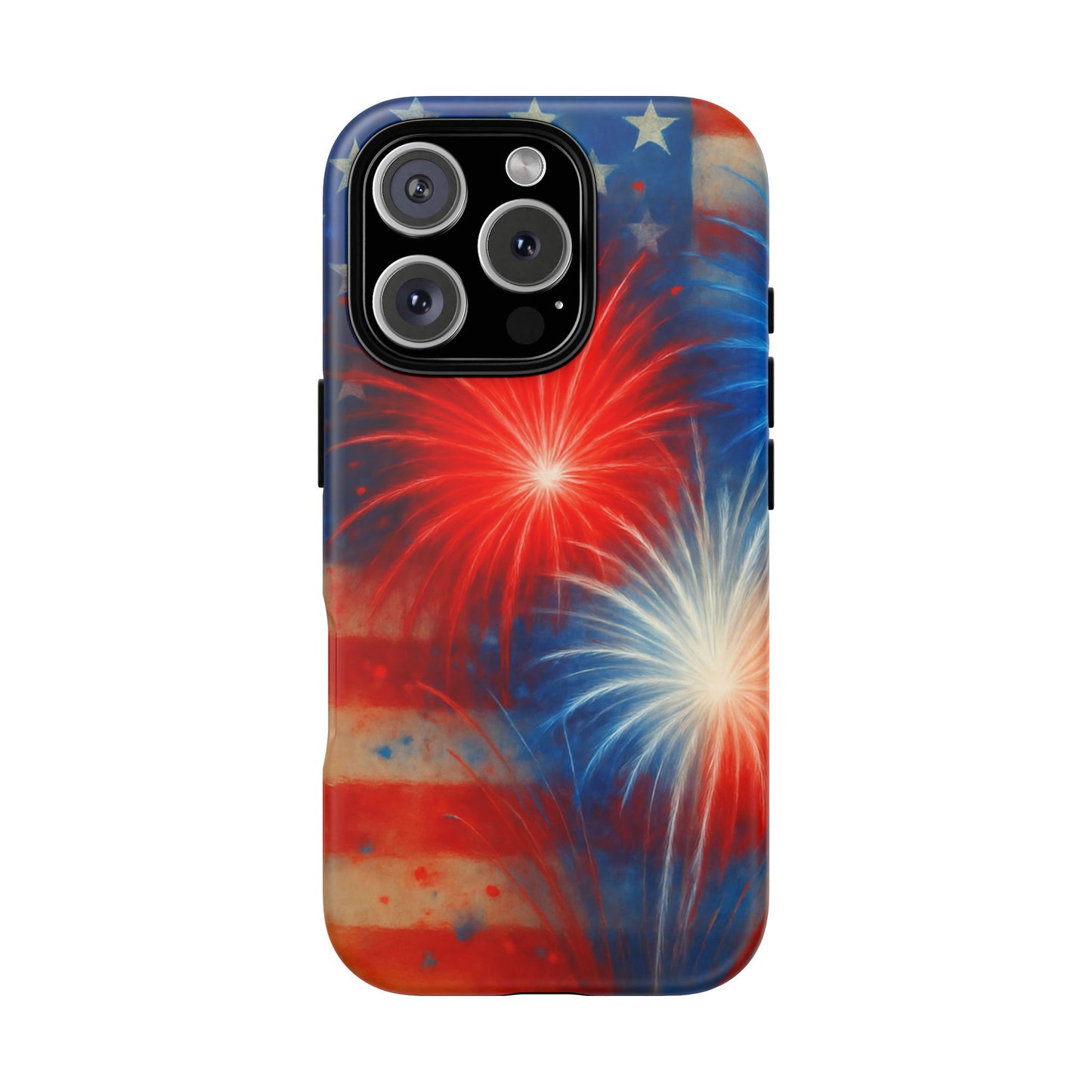 Patriotic Phone Case with Fireworks Design | Tough Cases, USA Holiday, Independence Day, Gift for Friends, Custom Cell Cover