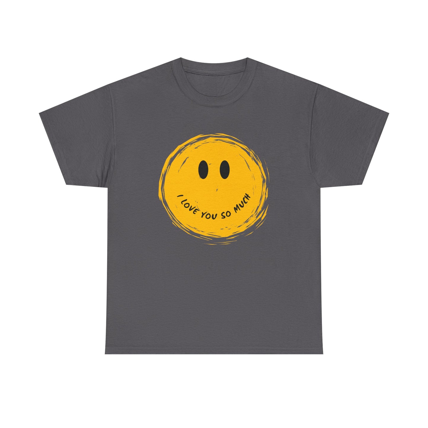 Sunny Smiley Face Remix Design Unisex Heavy Cotton Tee