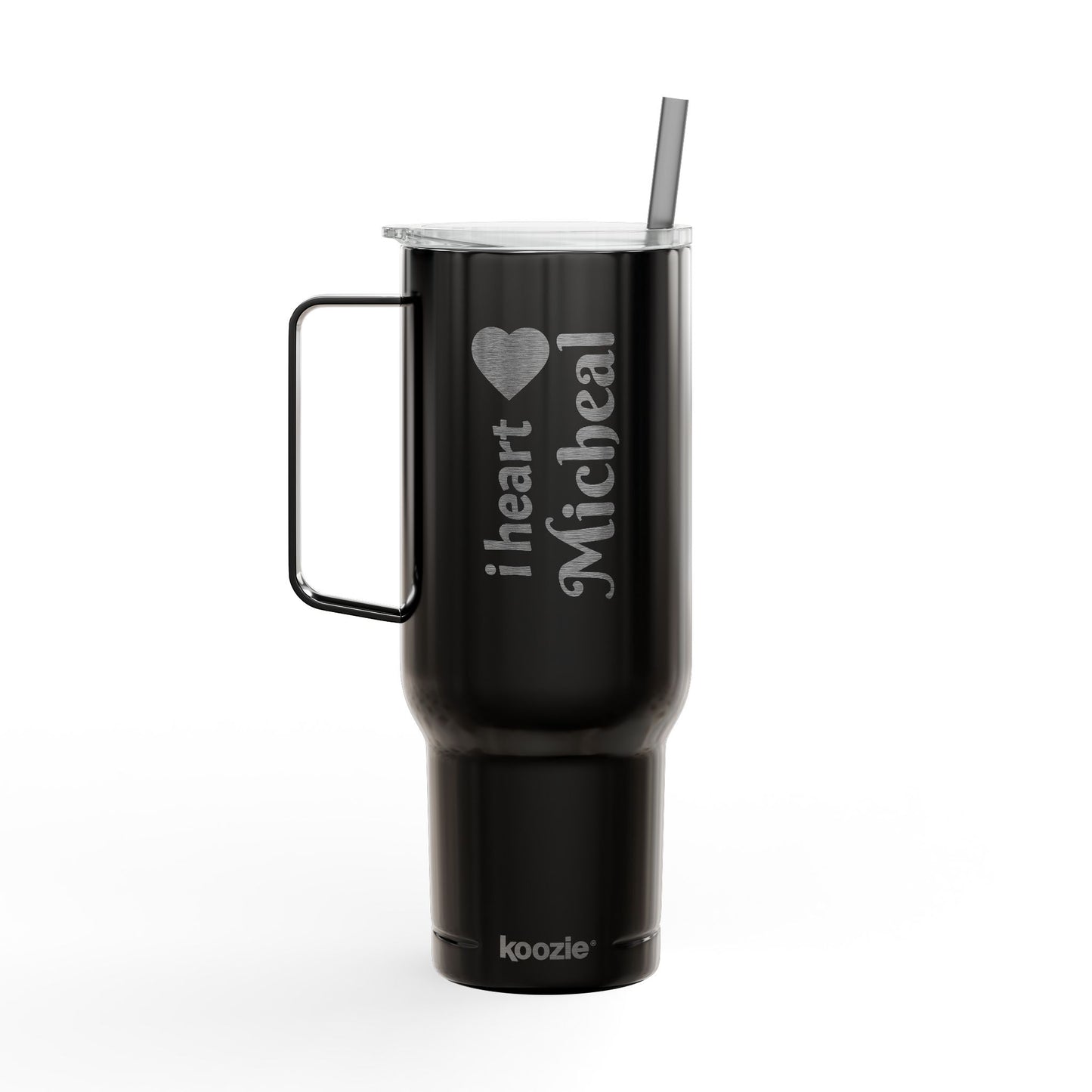 Engraved Personalized Their name on Insulated Tumbler, Both sides Custom Engraved 40oz Drinkware Gift for Him/Her, Birthday, Travel Mug