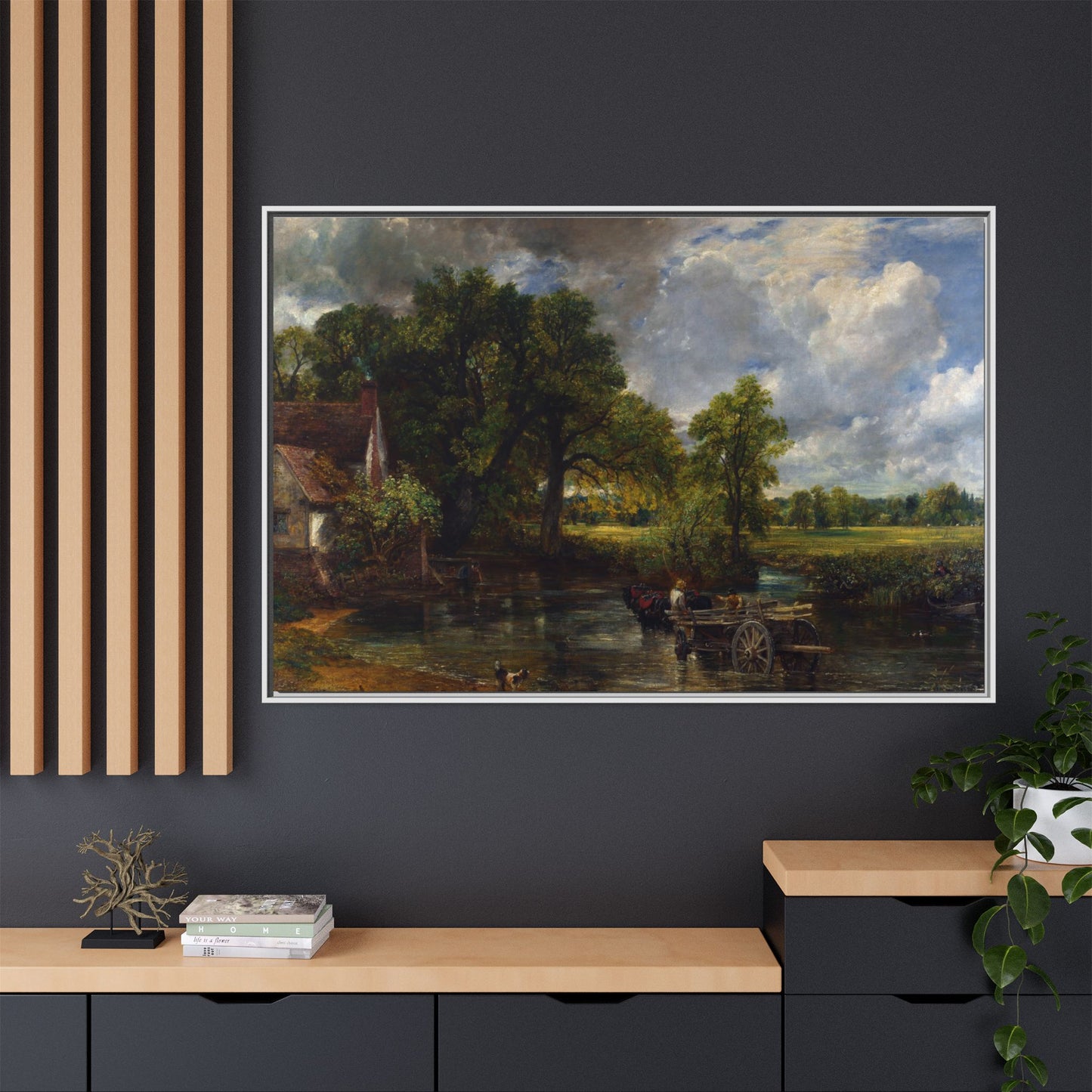 Canvas Framed Print - The Hay Wain by John Constable