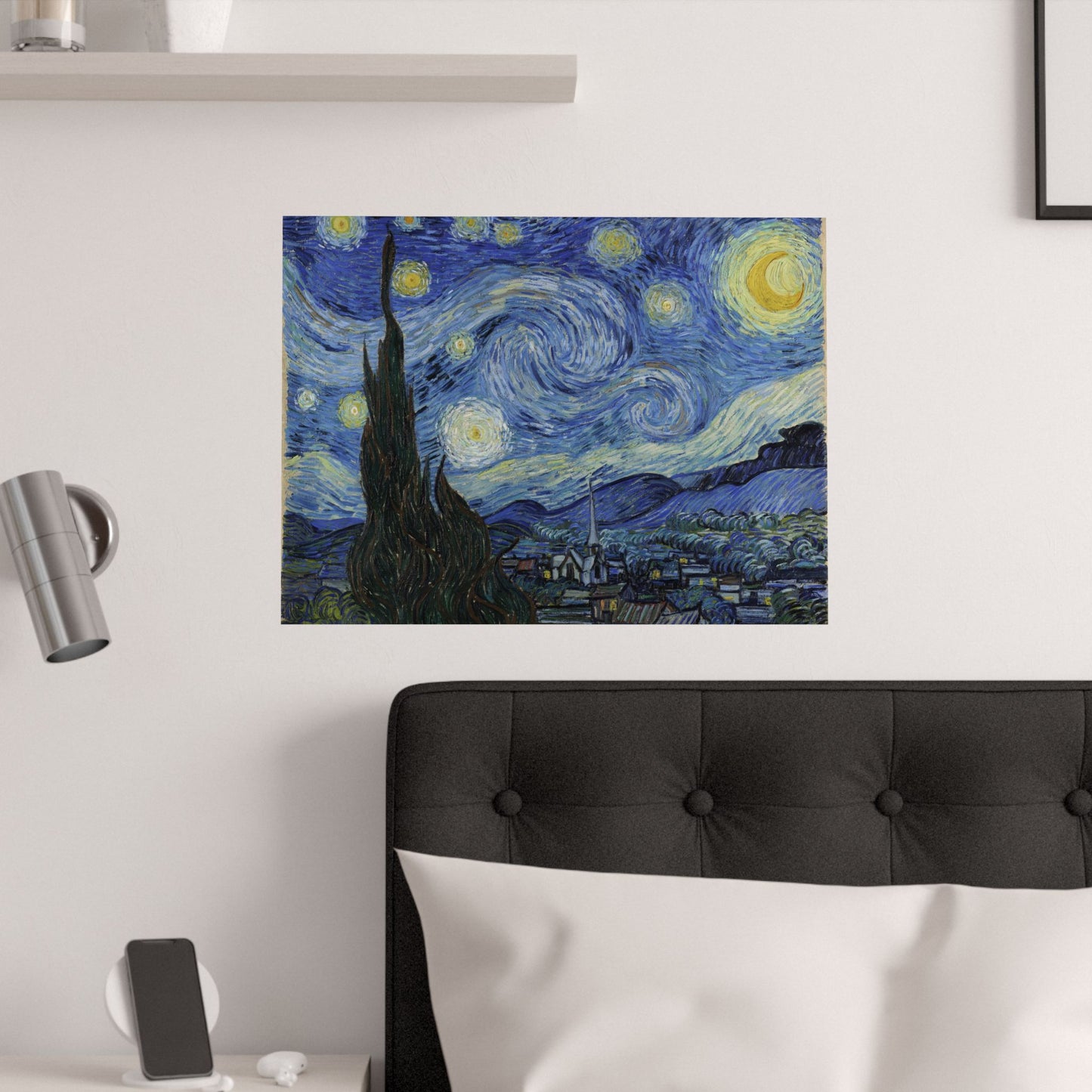Satin Poster Only - Starry Night, Vincent Van Gogh
