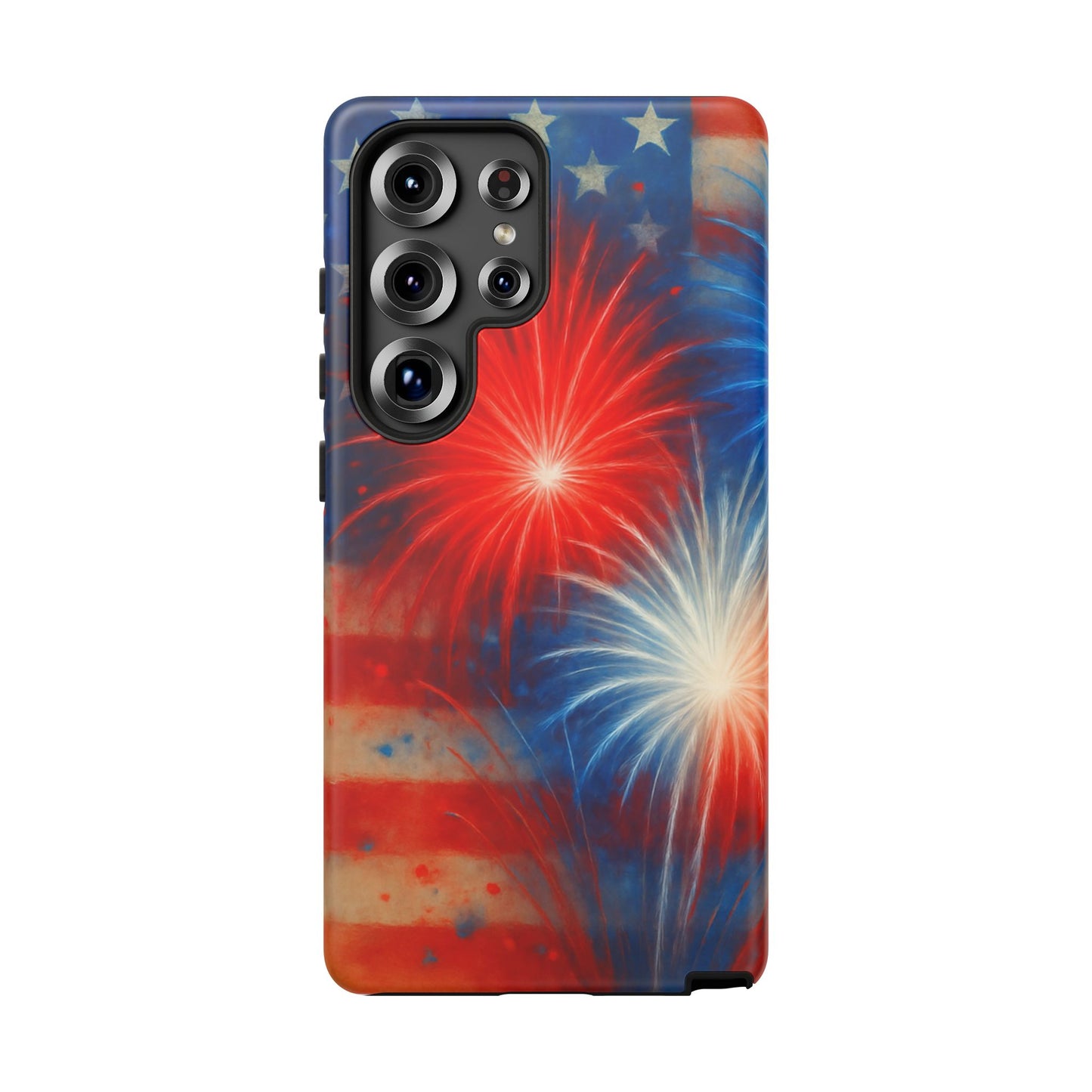 Patriotic Phone Case with Fireworks Design | Tough Cases, USA Holiday, Independence Day, Gift for Friends, Custom Cell Cover