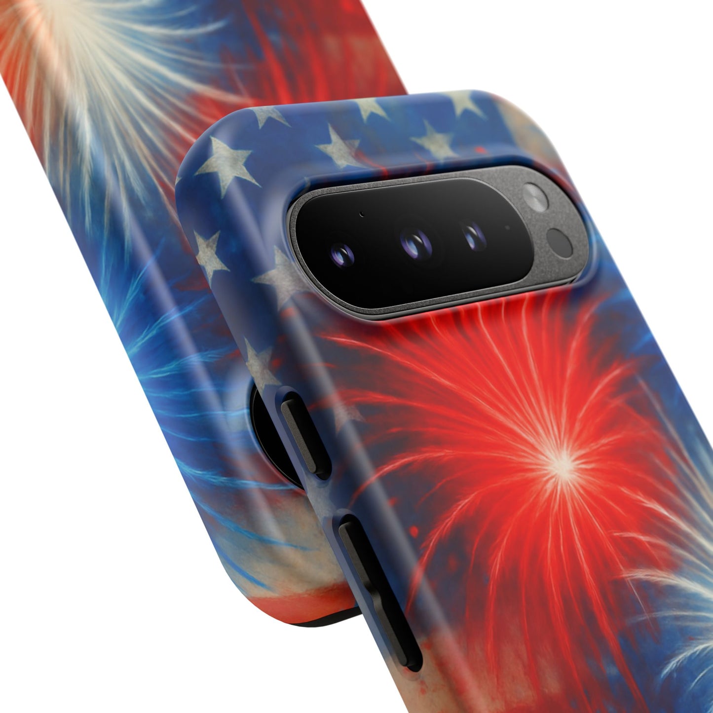 Patriotic Phone Case with Fireworks Design | Tough Cases, USA Holiday, Independence Day, Gift for Friends, Custom Cell Cover