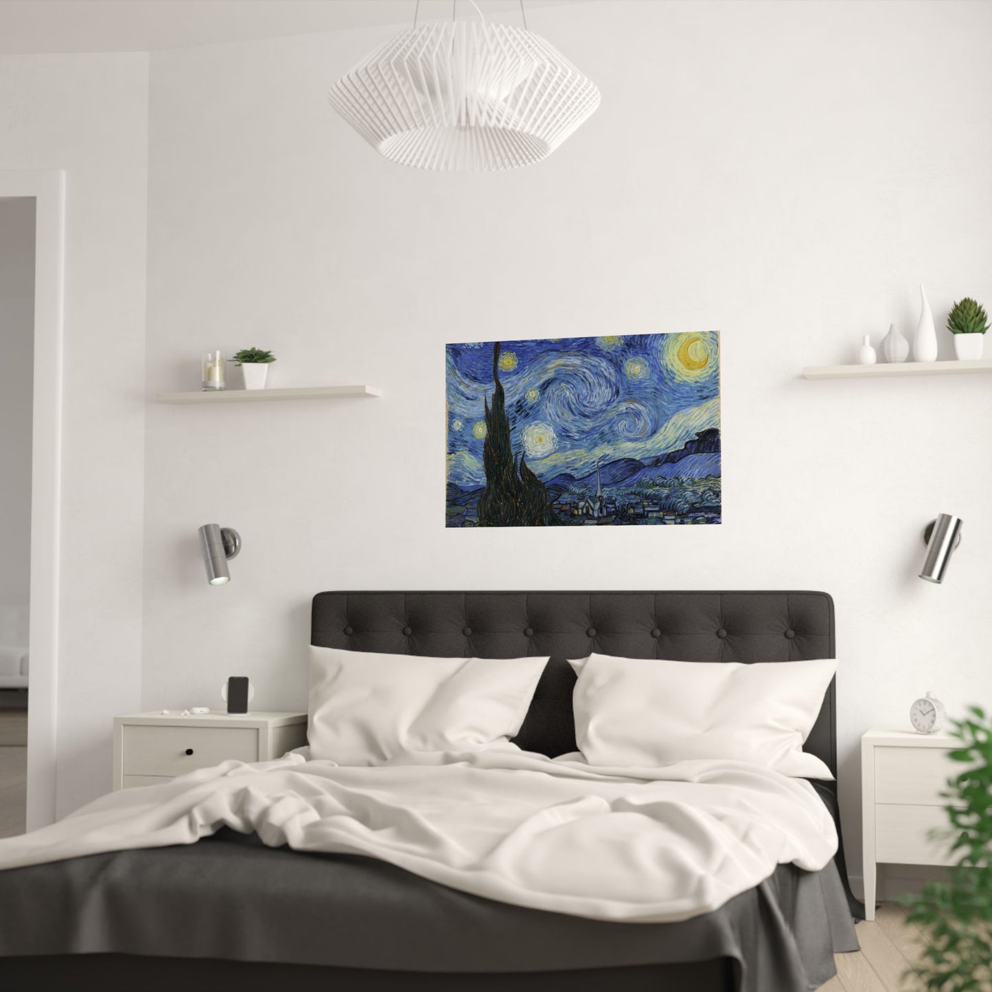 Satin Poster Only - Starry Night, Vincent Van Gogh