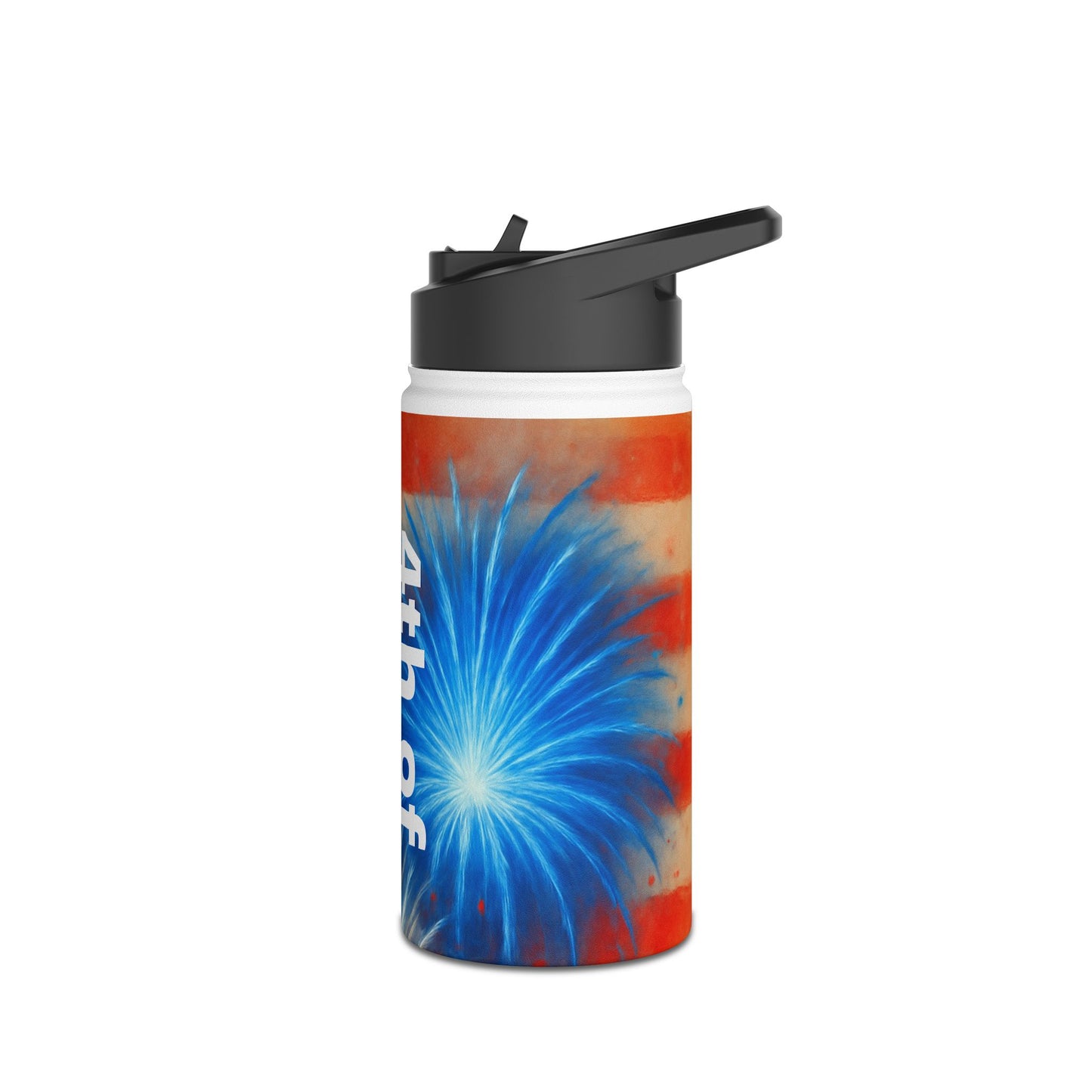 Patriotic Stainless Steel Water Bottle | 4th of July Essentials, Travel Mug, Summer BBQ Accessory, Gift for Him