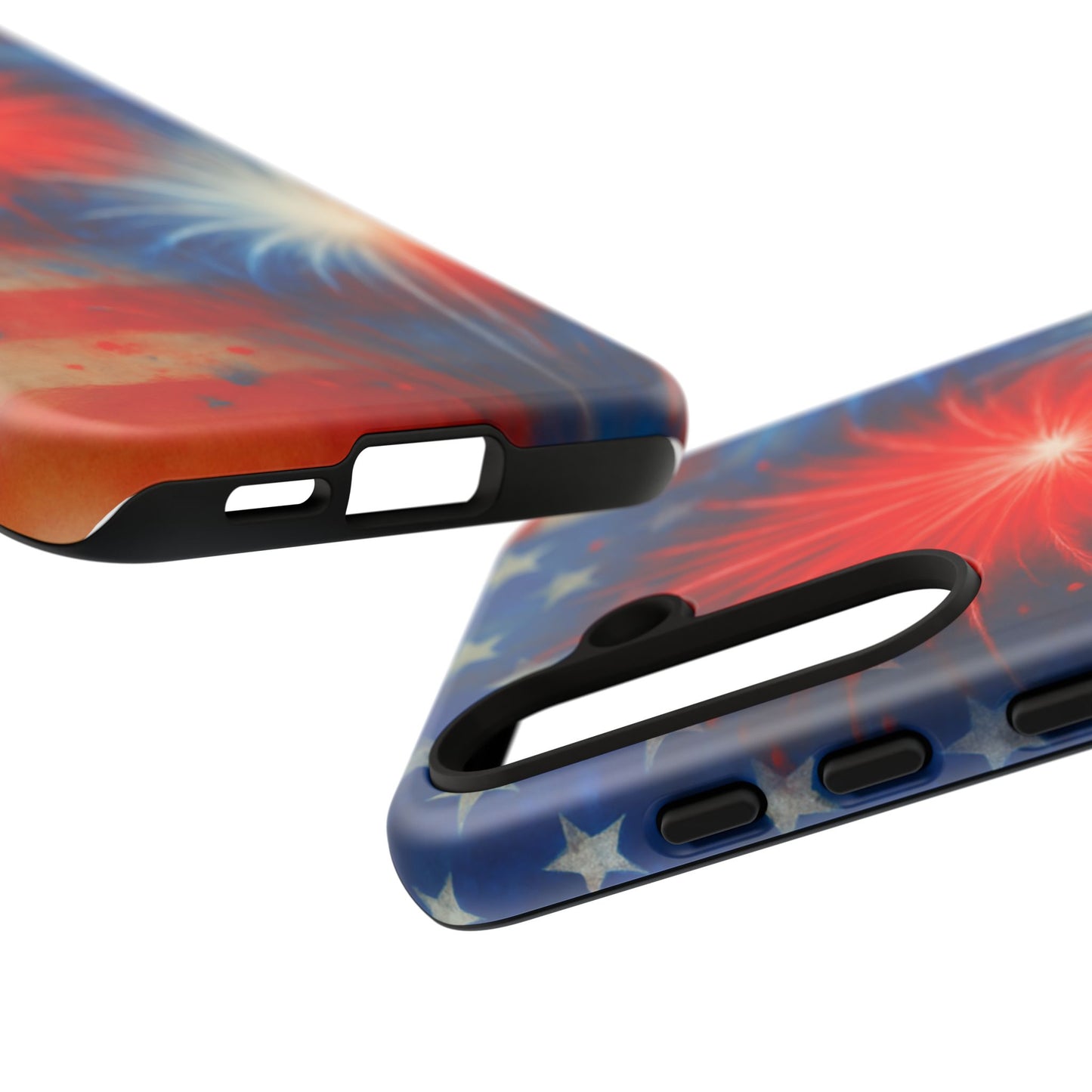 Patriotic Phone Case with Fireworks Design | Tough Cases, USA Holiday, Independence Day, Gift for Friends, Custom Cell Cover