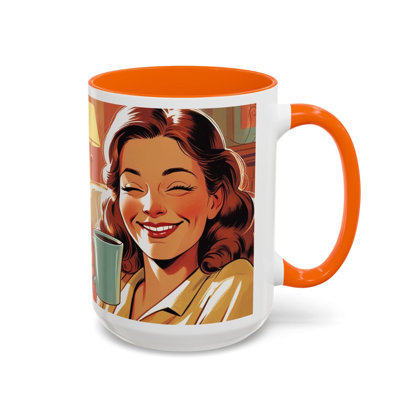 Cozy Accent Coffee Mug, 8 colors | Perfect Gift for Mom, saying, “This might be Wine .. or Coffee”, and saying Thank you facing her!