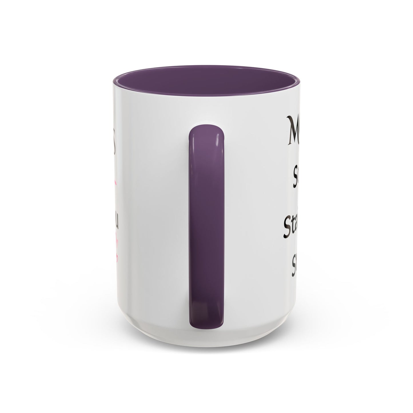 Cozy Accent Coffee Mug, 8 colors | Perfect Gift for Mom or Nurses, facing her it says, “Thank you Mom”