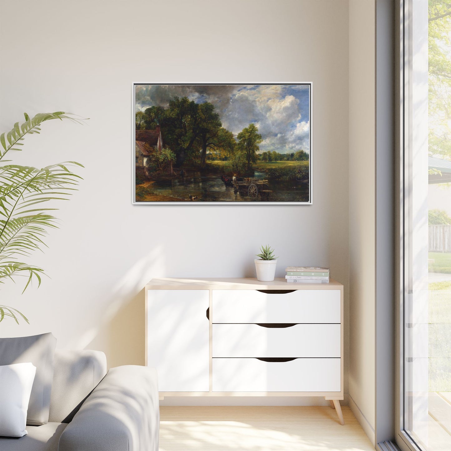 Canvas Framed Print - The Hay Wain by John Constable