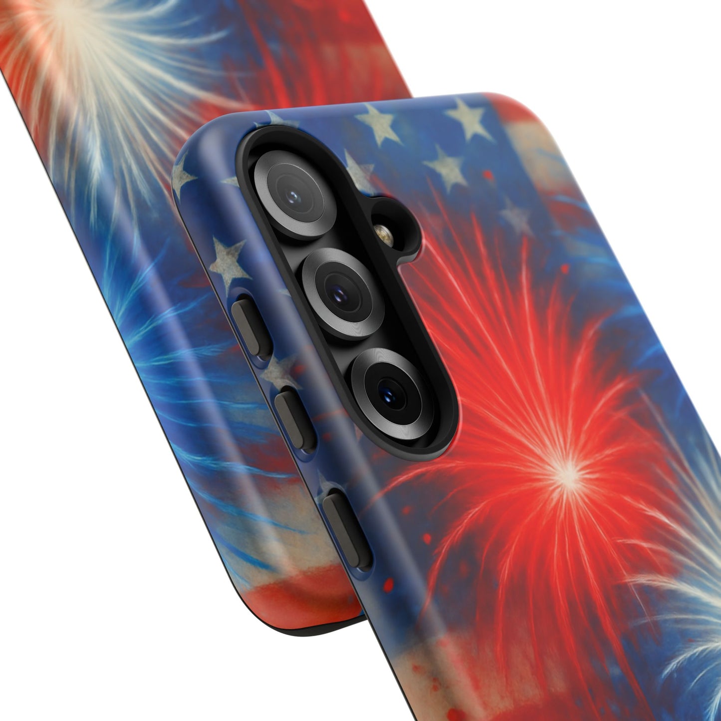 Patriotic Phone Case with Fireworks Design | Tough Cases, USA Holiday, Independence Day, Gift for Friends, Custom Cell Cover