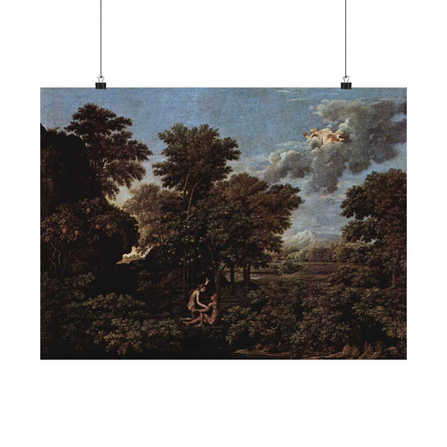 Satin Poster Only - Le Printemps - Spring - The Earthly Paradise by Nicolas Poussin