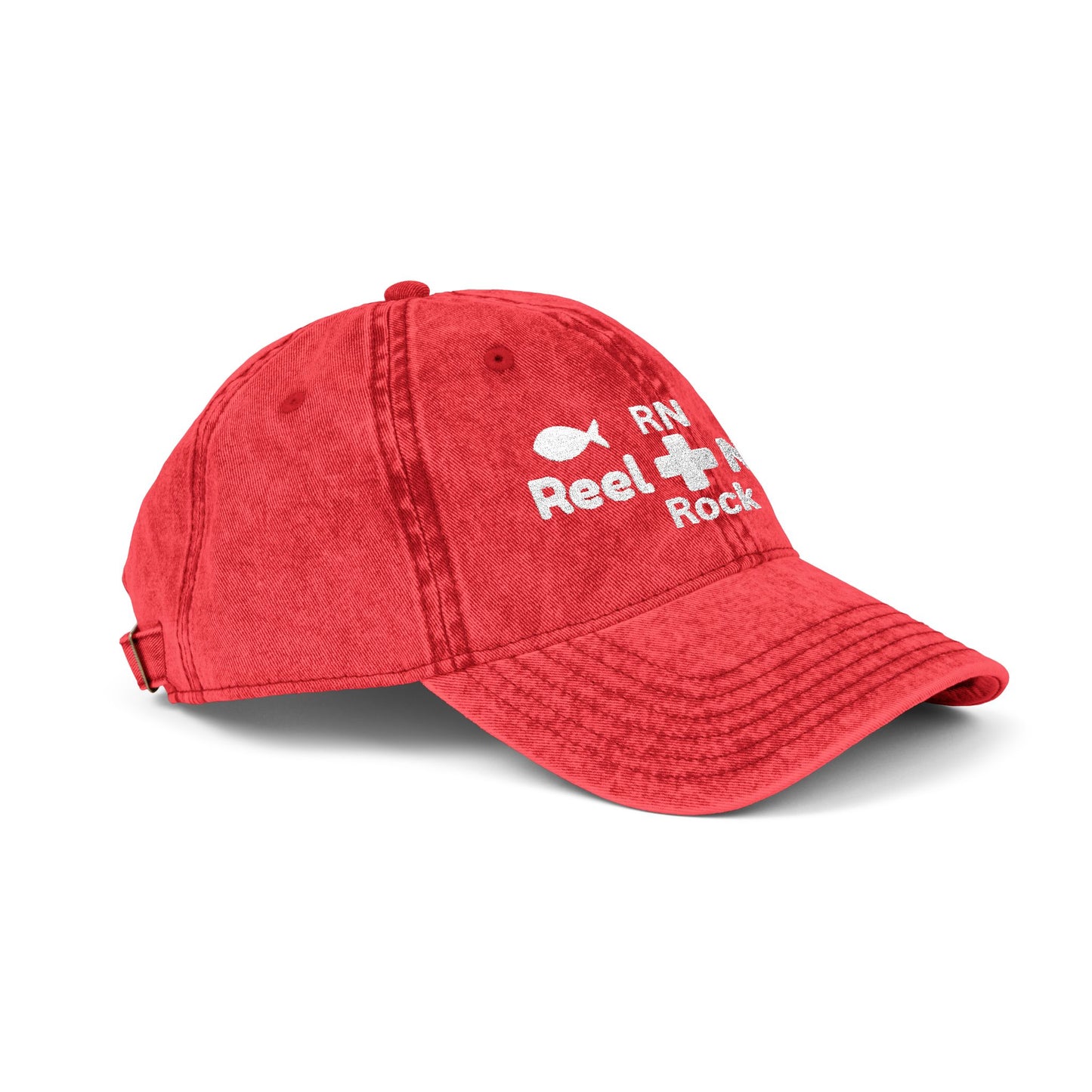 Embroidered Vintage Cap, Red Nurse Baseball Style Hat for RN Gifts and Healthcare Workers, Mommy Hugs Embroidery