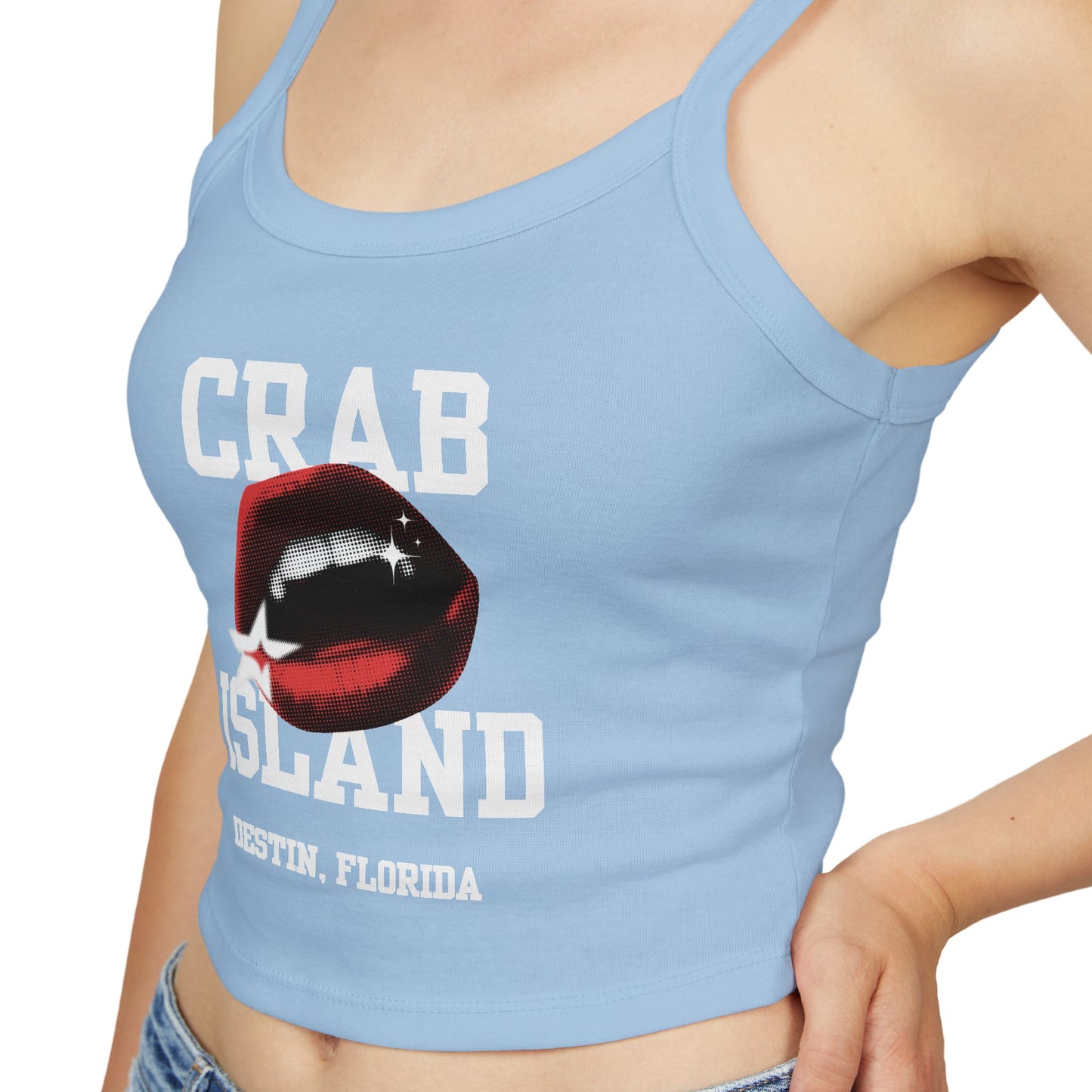 Tank Top - Crab Island Women's Softstyle Tee - Biten by Me Brand - Destin, Florida