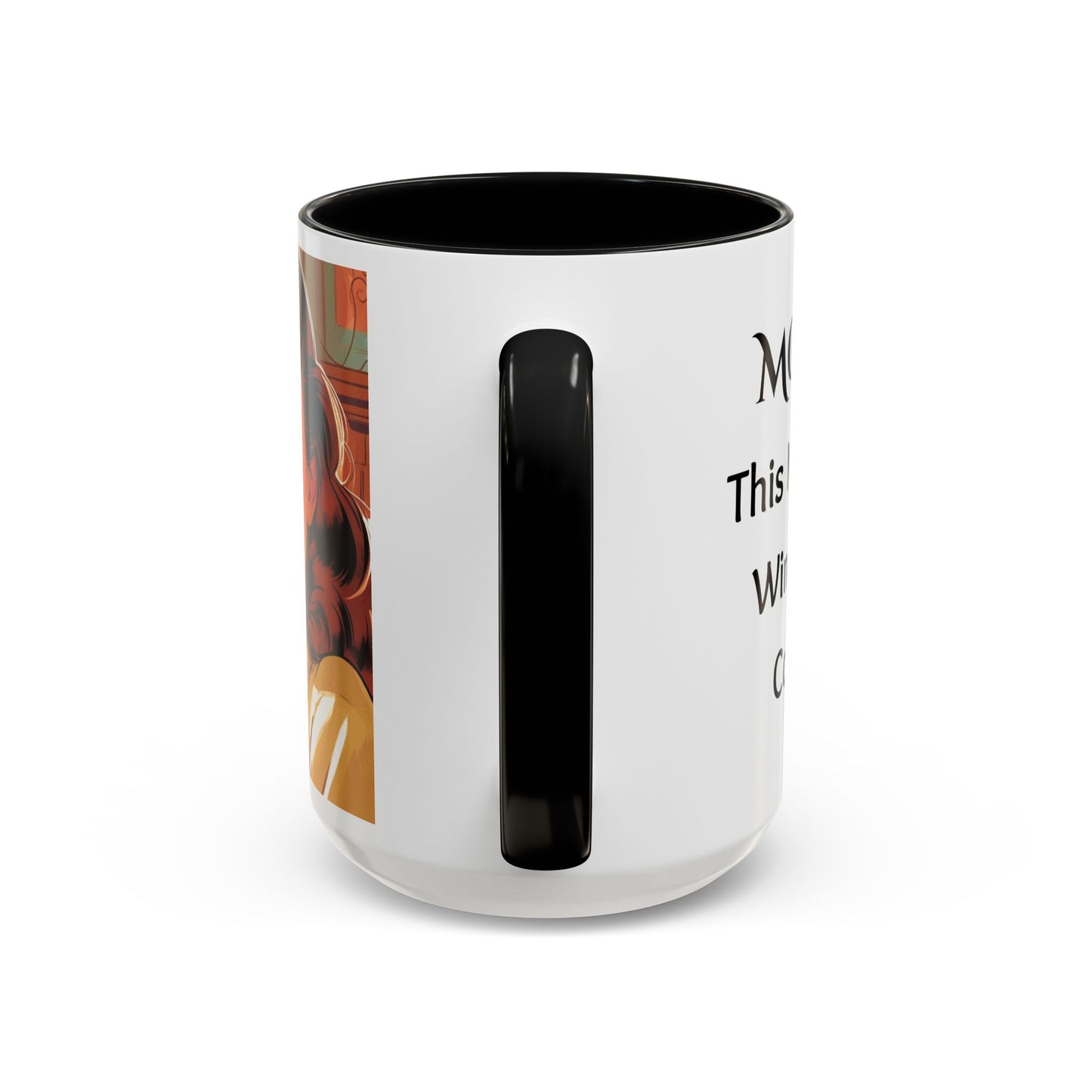 Cozy Accent Coffee Mug, 8 colors | Perfect Gift for Mom, saying, “This might be Wine .. or Coffee”, and saying Thank you facing her!