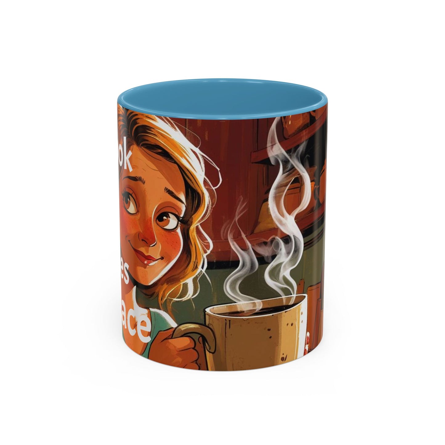 Cozy Accent Coffee Mug | Perfect for Home, Gift, saying, “That look, five minutes of peace”