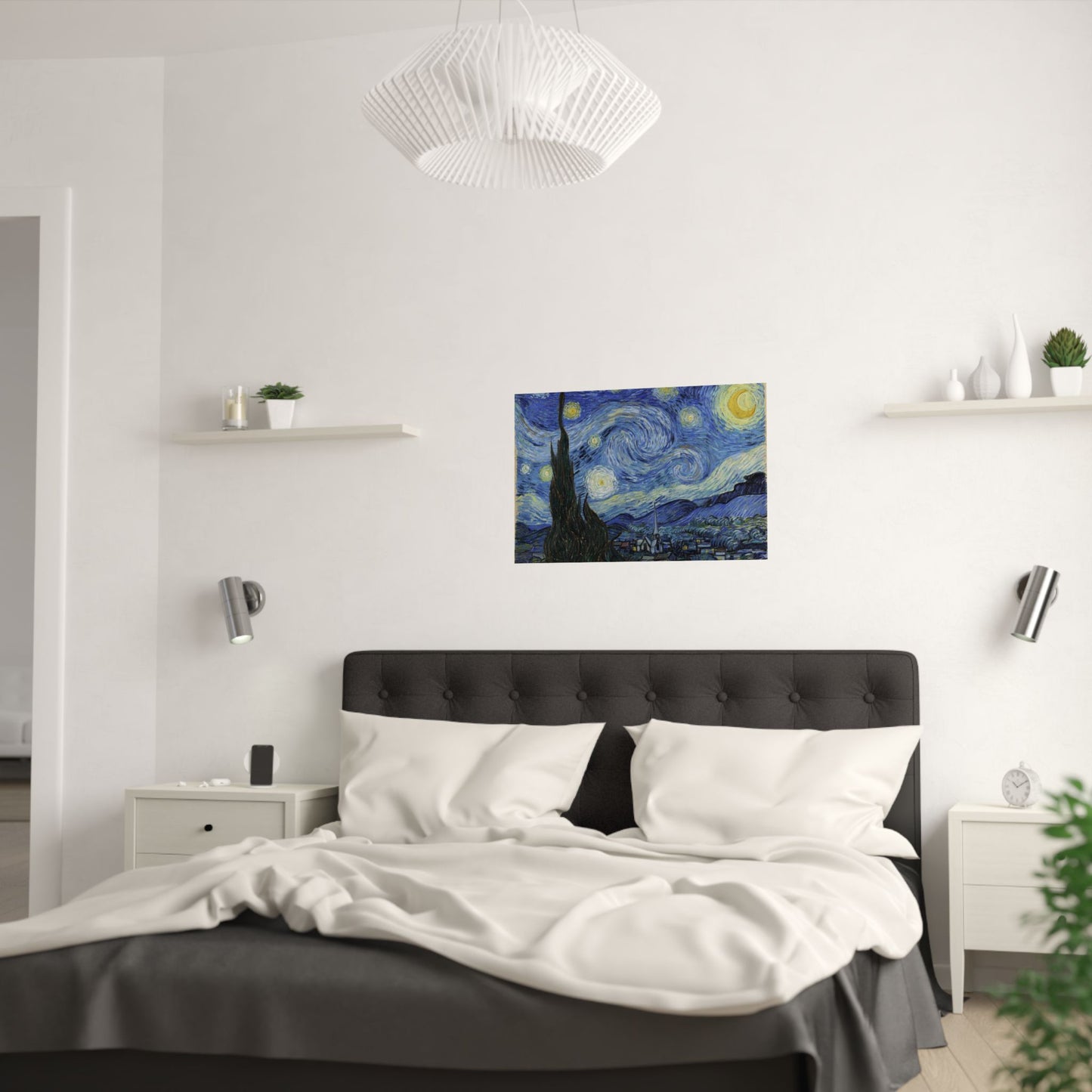Satin Poster Only - Starry Night, Vincent Van Gogh