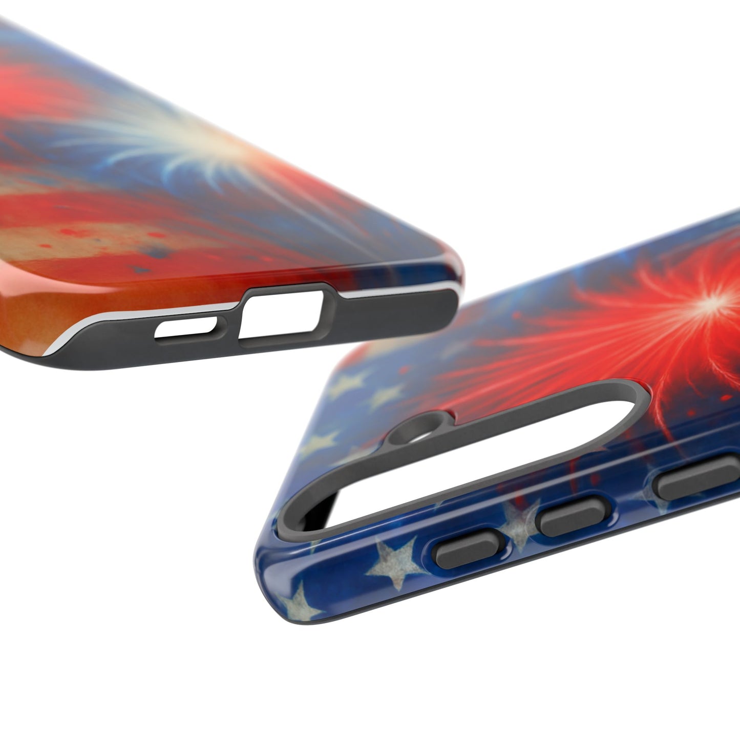 Patriotic Phone Case with Fireworks Design | Tough Cases, USA Holiday, Independence Day, Gift for Friends, Custom Cell Cover