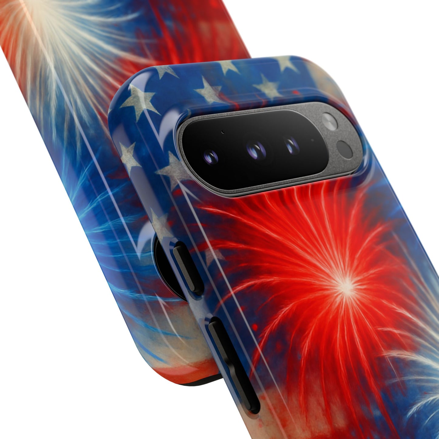 Patriotic Phone Case with Fireworks Design | Tough Cases, USA Holiday, Independence Day, Gift for Friends, Custom Cell Cover