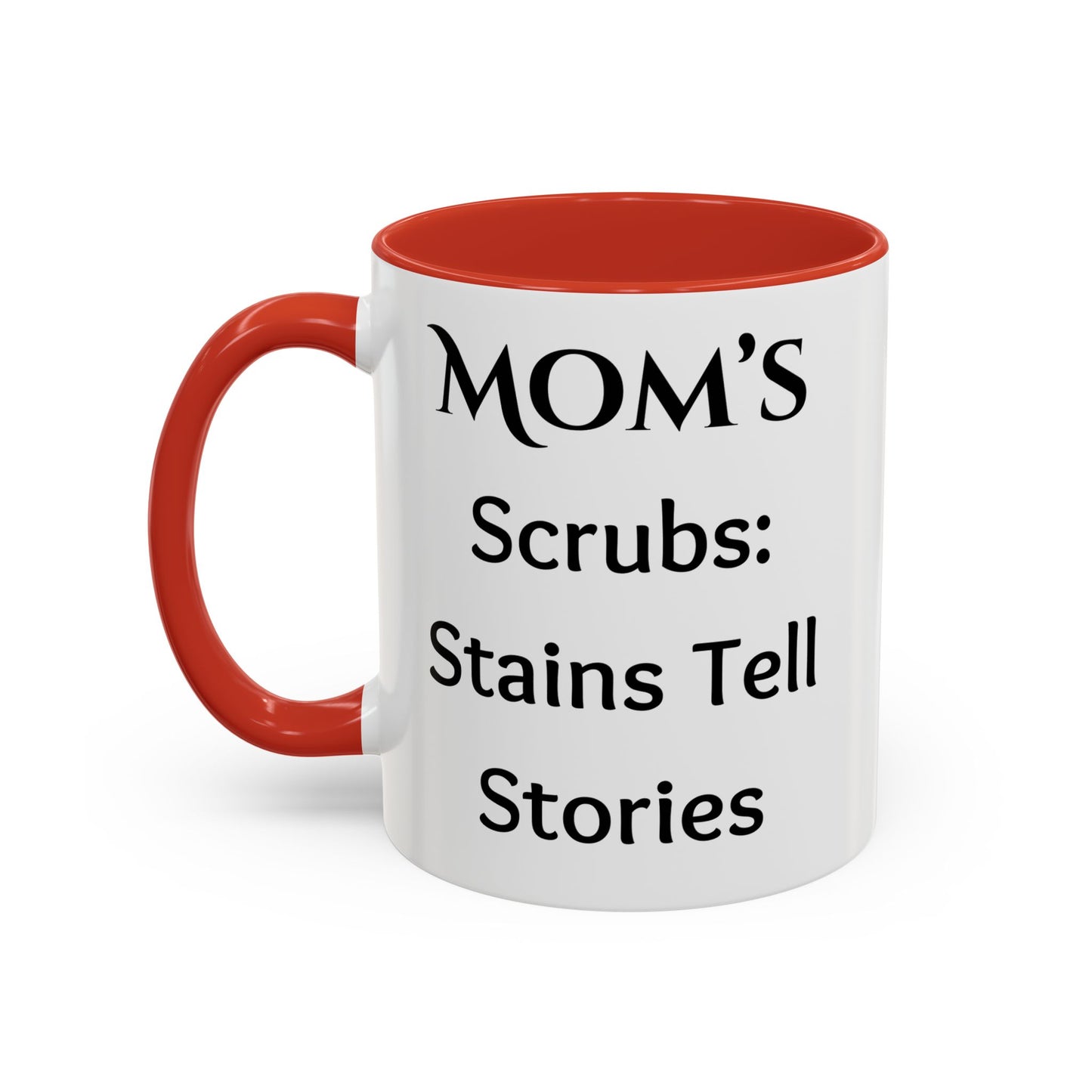 Cozy Accent Coffee Mug, 8 colors | Perfect Gift for Mom or Nurses, facing her it says, “Thank you Mom”