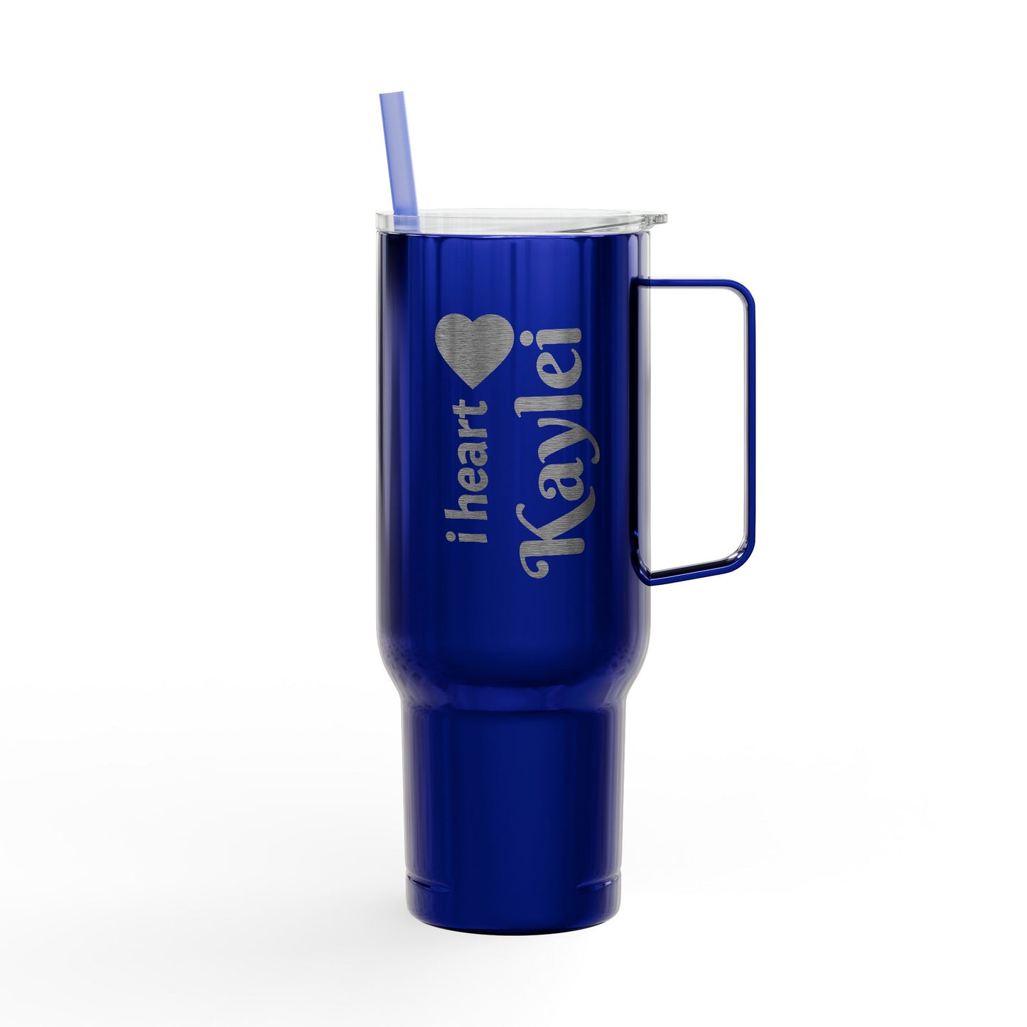 Engraved Personalized Their name on Insulated Tumbler, Both sides Custom Engraved 40oz Drinkware Gift for Him/Her, Birthday, Travel Mug