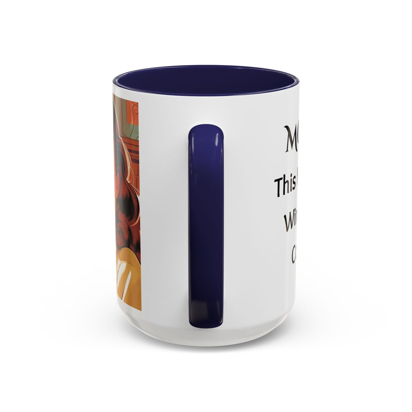 Cozy Accent Coffee Mug, 8 colors | Perfect Gift for Mom, saying, “This might be Wine .. or Coffee”, and saying Thank you facing her!