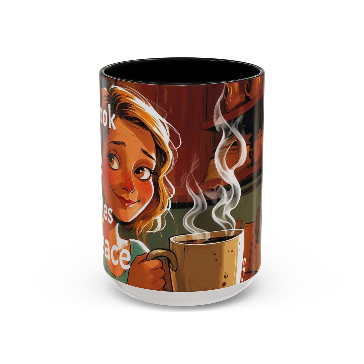 Cozy Accent Coffee Mug | Perfect for Home, Gift, saying, “That look, five minutes of peace”