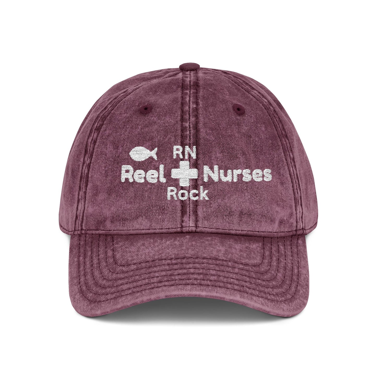 Embroidered Vintage Cap, Red Nurse Baseball Style Hat for RN Gifts and Healthcare Workers, Mommy Hugs Embroidery