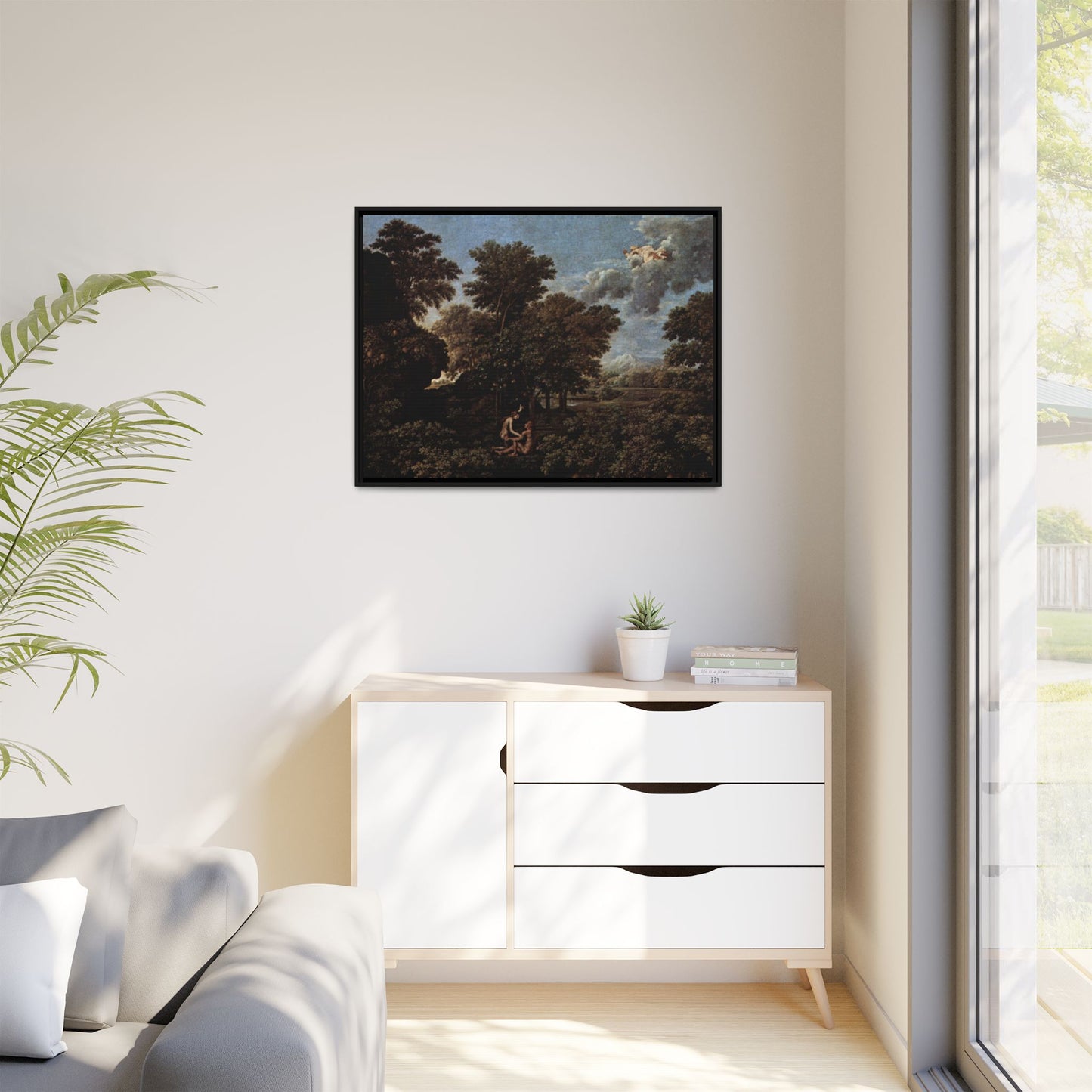 Canvas Framed Print Art - Le Printemps by Pierre-Auguste Cot