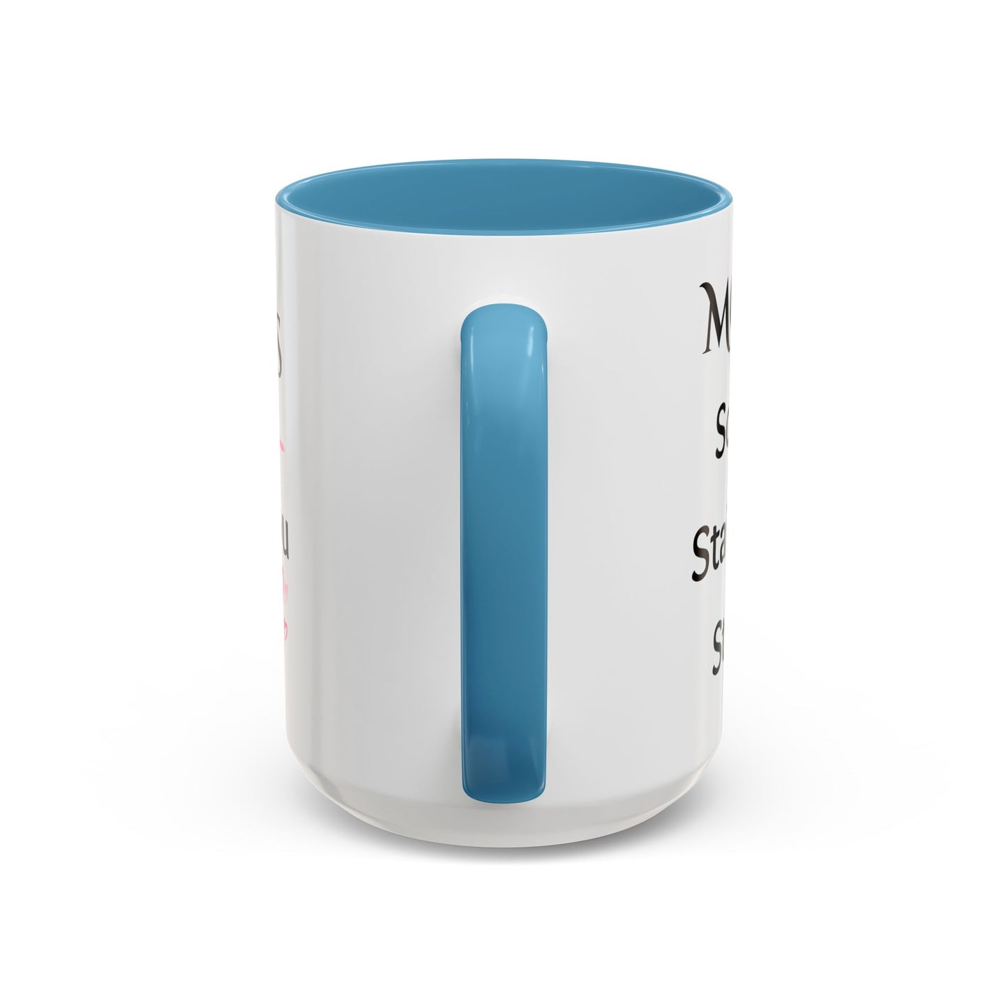 Cozy Accent Coffee Mug, 8 colors | Perfect Gift for Mom or Nurses, facing her it says, “Thank you Mom”