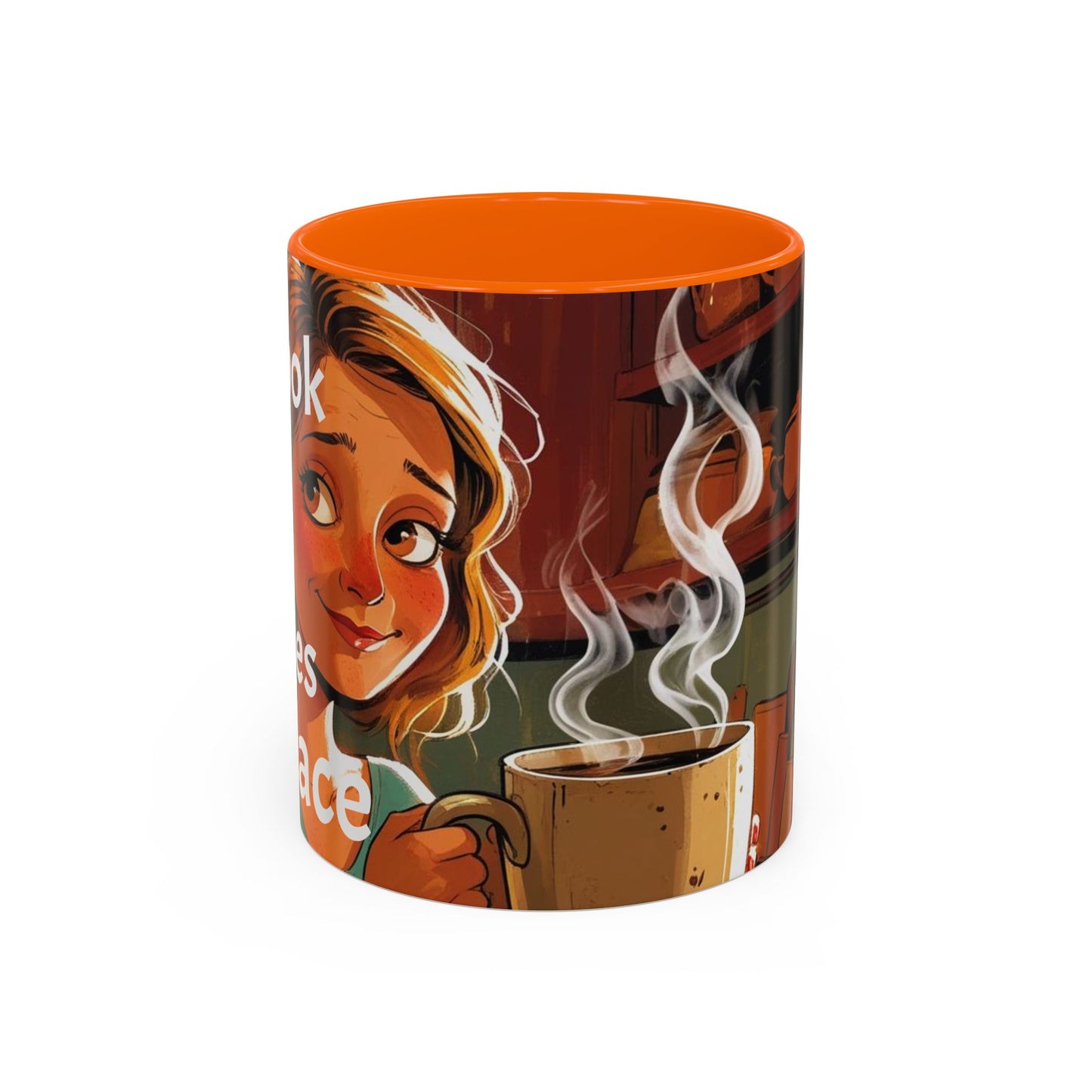 Cozy Accent Coffee Mug | Perfect for Home, Gift, saying, “That look, five minutes of peace”