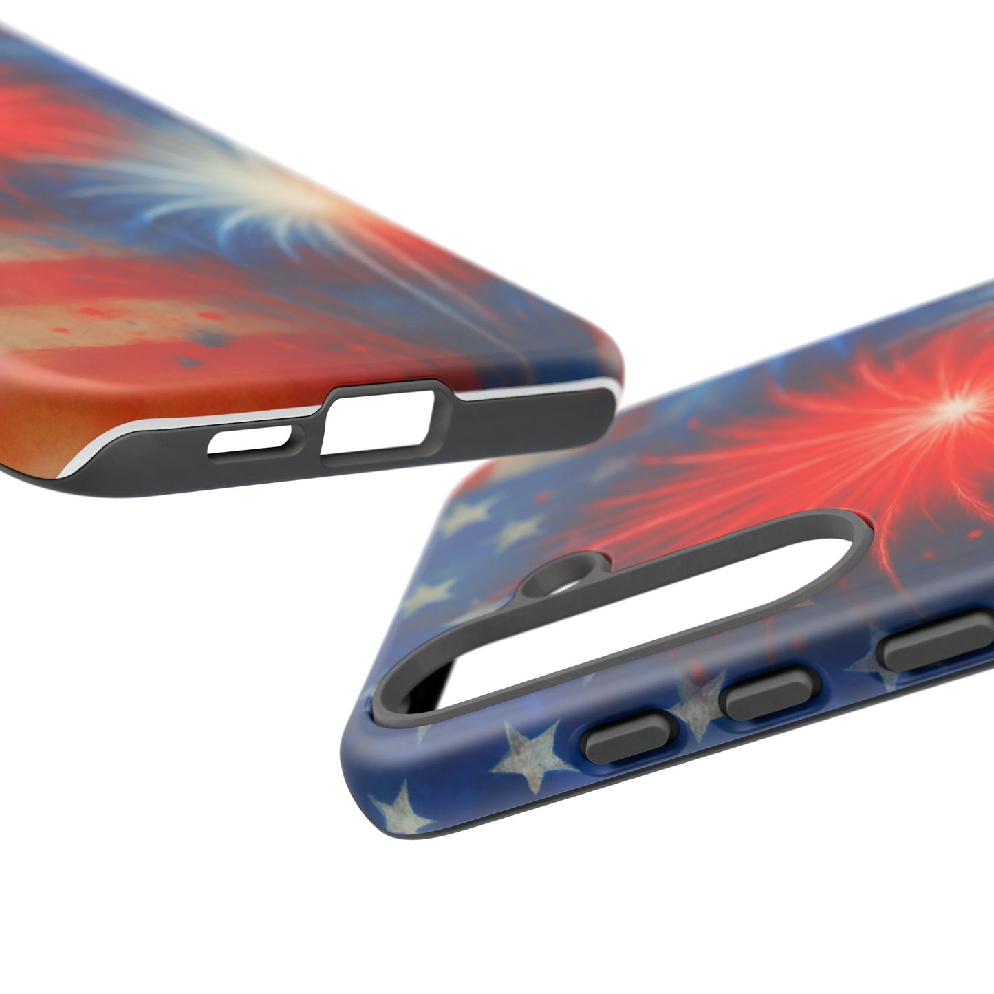Patriotic Phone Case with Fireworks Design | Tough Cases, USA Holiday, Independence Day, Gift for Friends, Custom Cell Cover