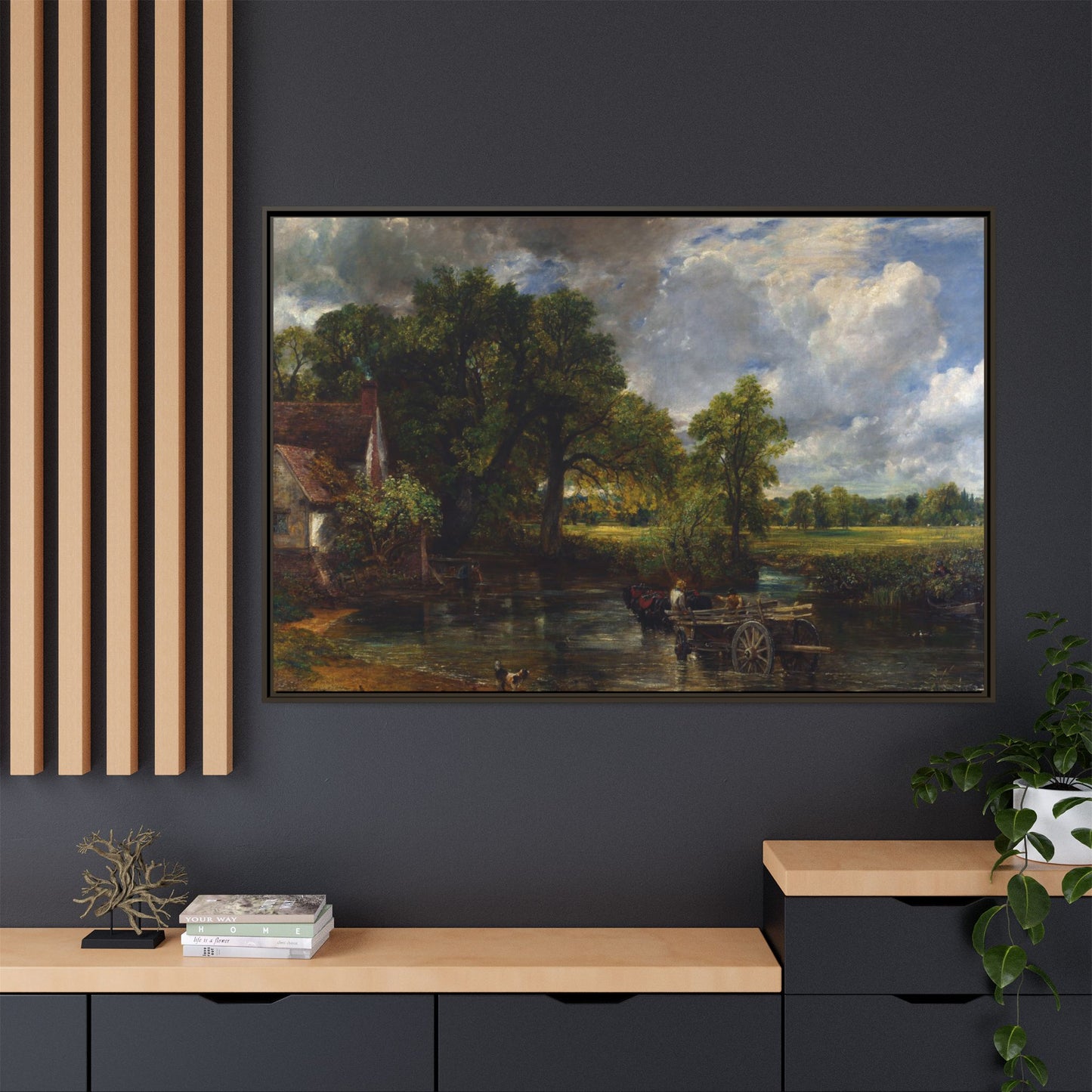Canvas Framed Print - The Hay Wain by John Constable