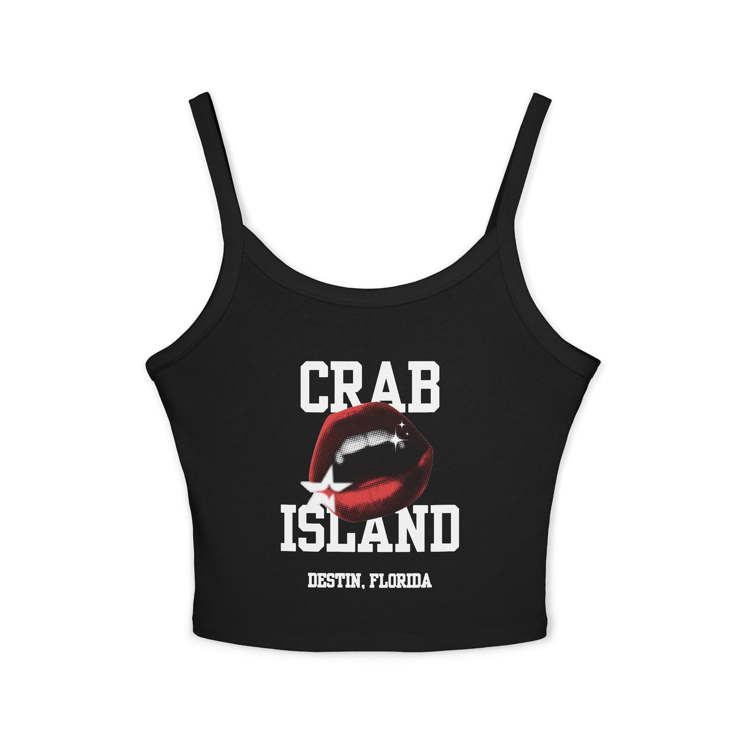 Tank Top - Crab Island Women's Softstyle Tee - Biten by Me Brand - Destin, Florida