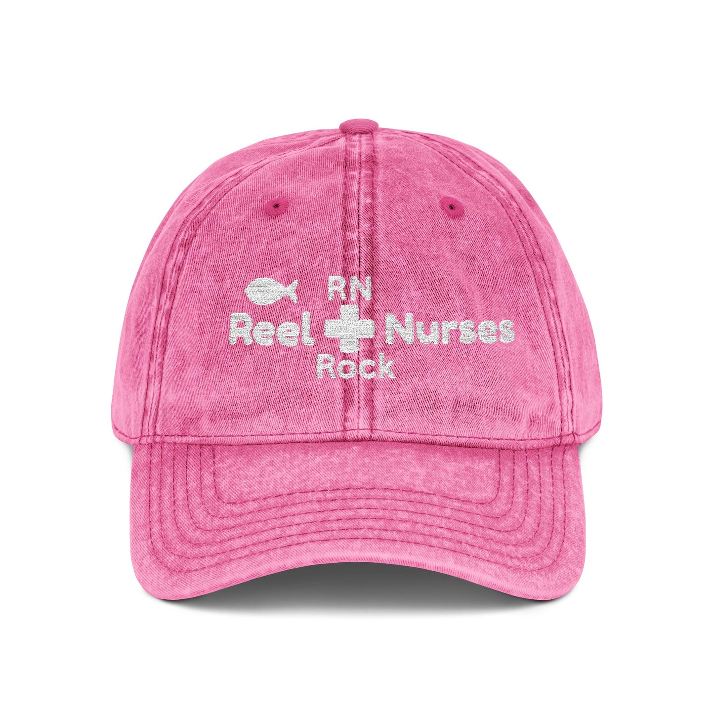 Embroidered Vintage Cap, Red Nurse Baseball Style Hat for RN Gifts and Healthcare Workers, Mommy Hugs Embroidery