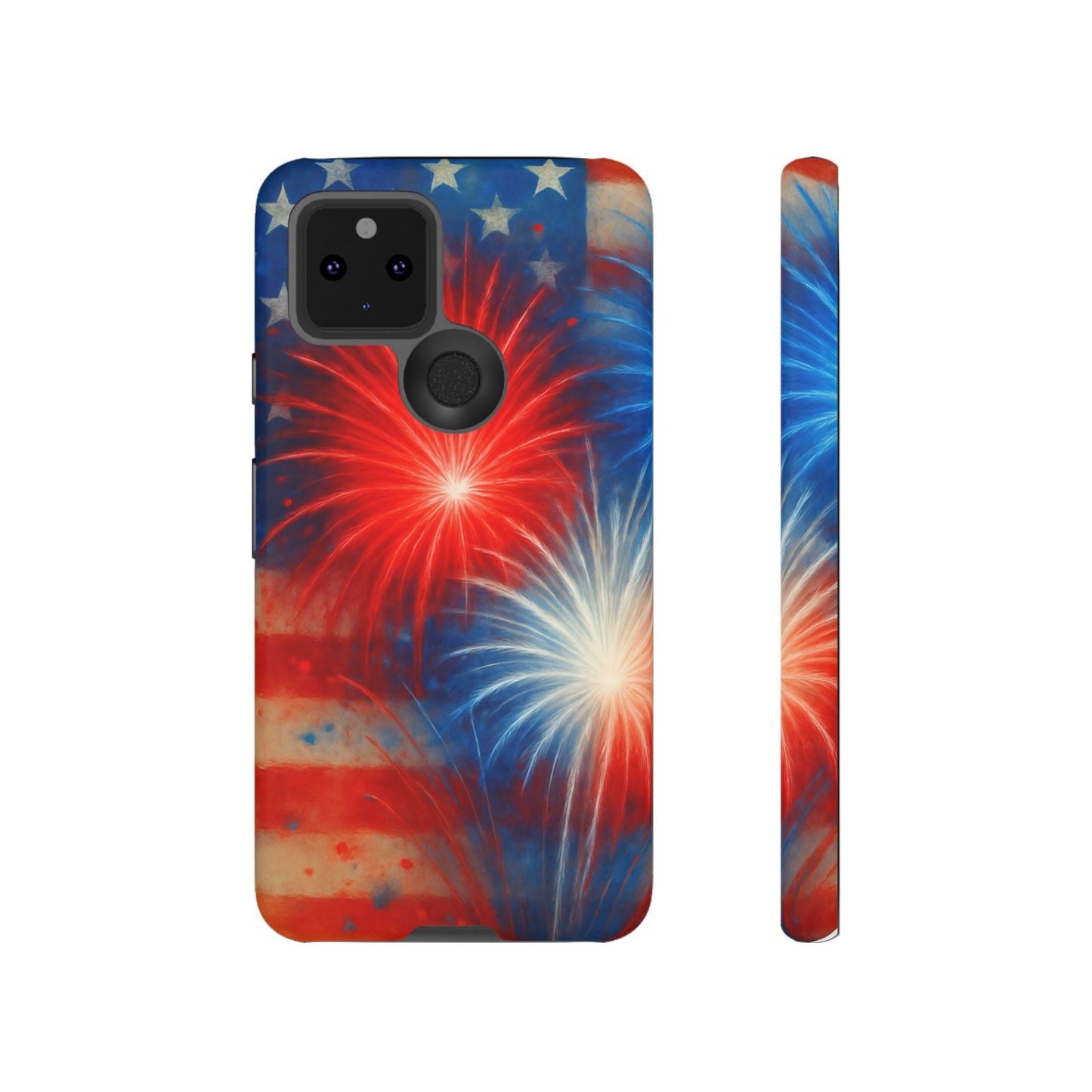 Patriotic Phone Case with Fireworks Design | Tough Cases, USA Holiday, Independence Day, Gift for Friends, Custom Cell Cover