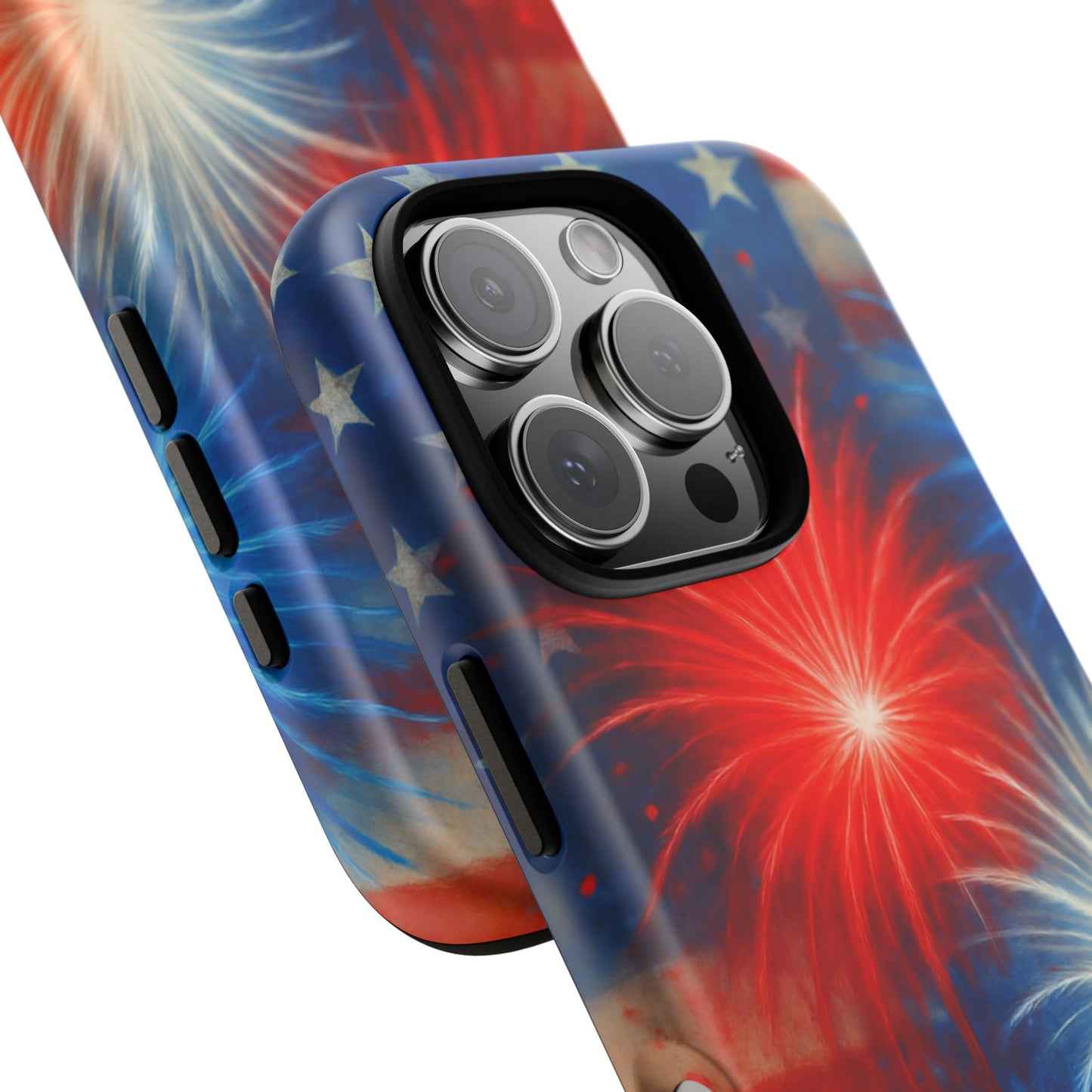 Patriotic Phone Case with Fireworks Design | Tough Cases, USA Holiday, Independence Day, Gift for Friends, Custom Cell Cover