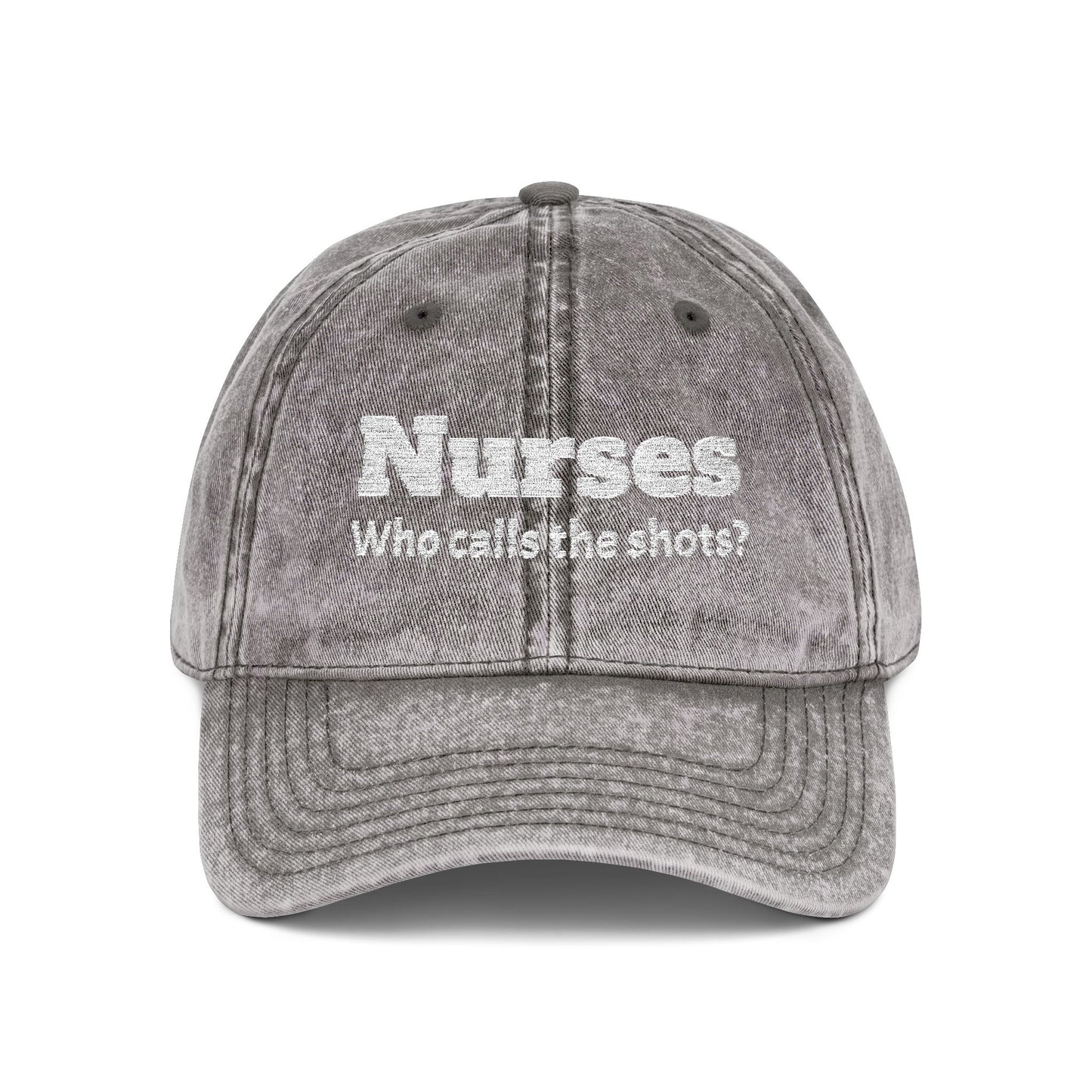 Embroidered "Nurses, Who Calls the Shots" Baseball Cap, Vintage Red Nurse Hat with "Mommy Hugs" on Back, RN Gift, Stylish Medical Headwear, Healthcare Worker Nurse Gift, Nursing Cap