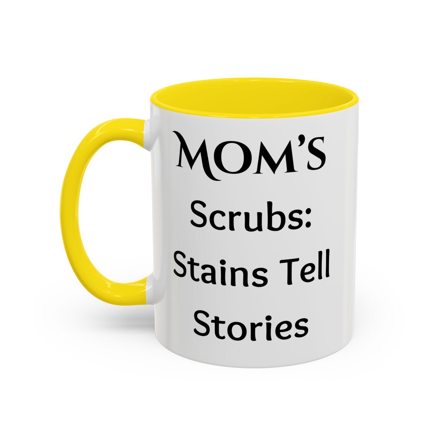 Cozy Accent Coffee Mug, 8 colors | Perfect Gift for Mom or Nurses, facing her it says, “Thank you Mom”