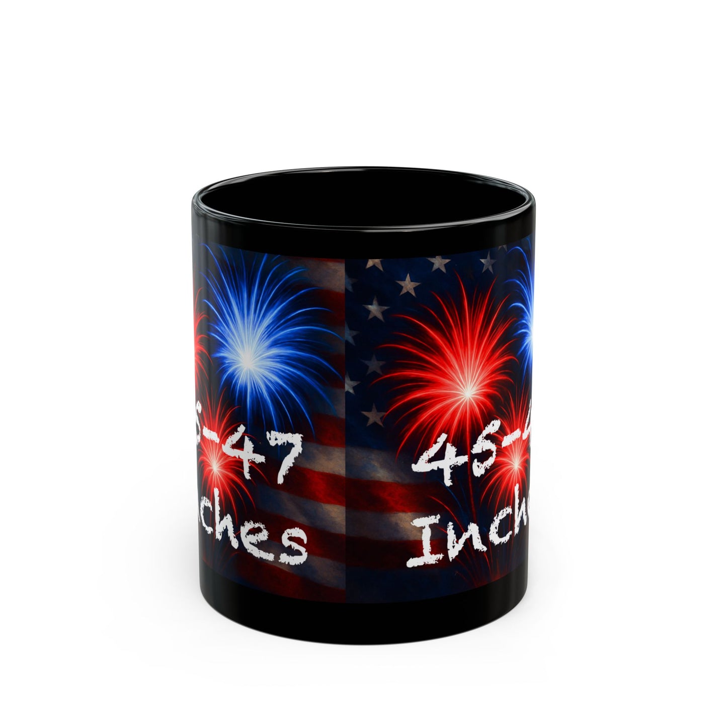 Women’s Naughty Patriotic Fireworks Mug - “45-47 Inches” Star-Spangled Edition