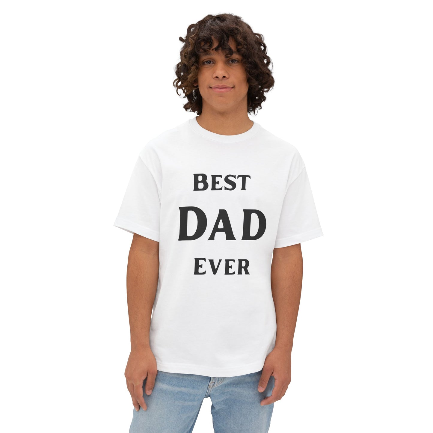 Oversized Tee Classic Best Dad Ever Shirt - Father's Day Gift Idea