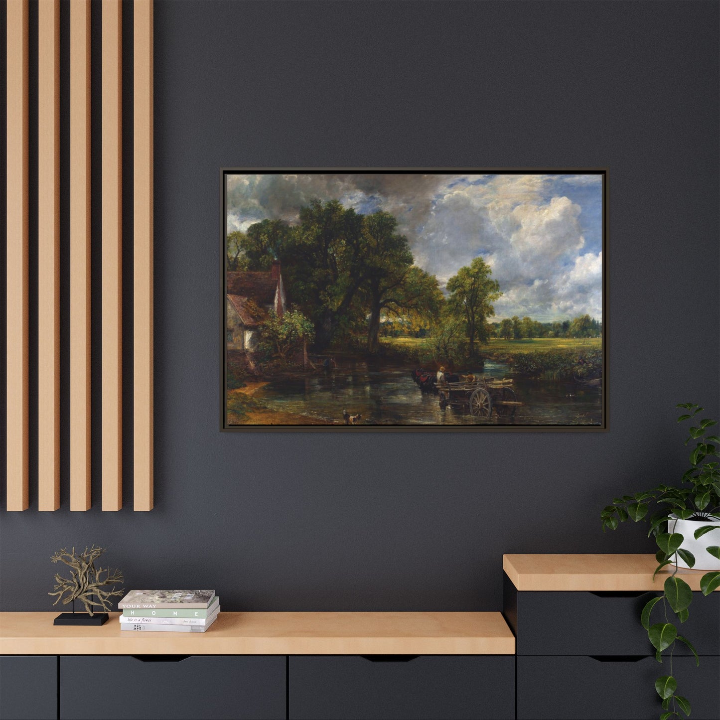Canvas Framed Print - The Hay Wain by John Constable