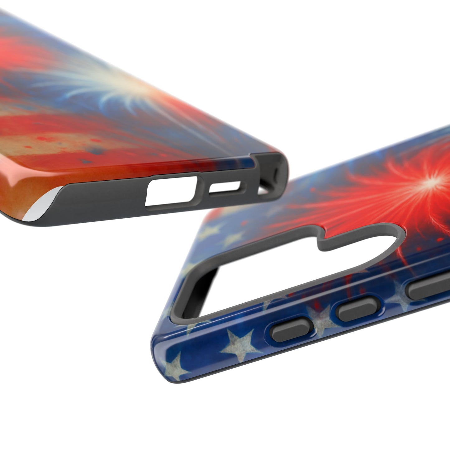 Patriotic Phone Case with Fireworks Design | Tough Cases, USA Holiday, Independence Day, Gift for Friends, Custom Cell Cover
