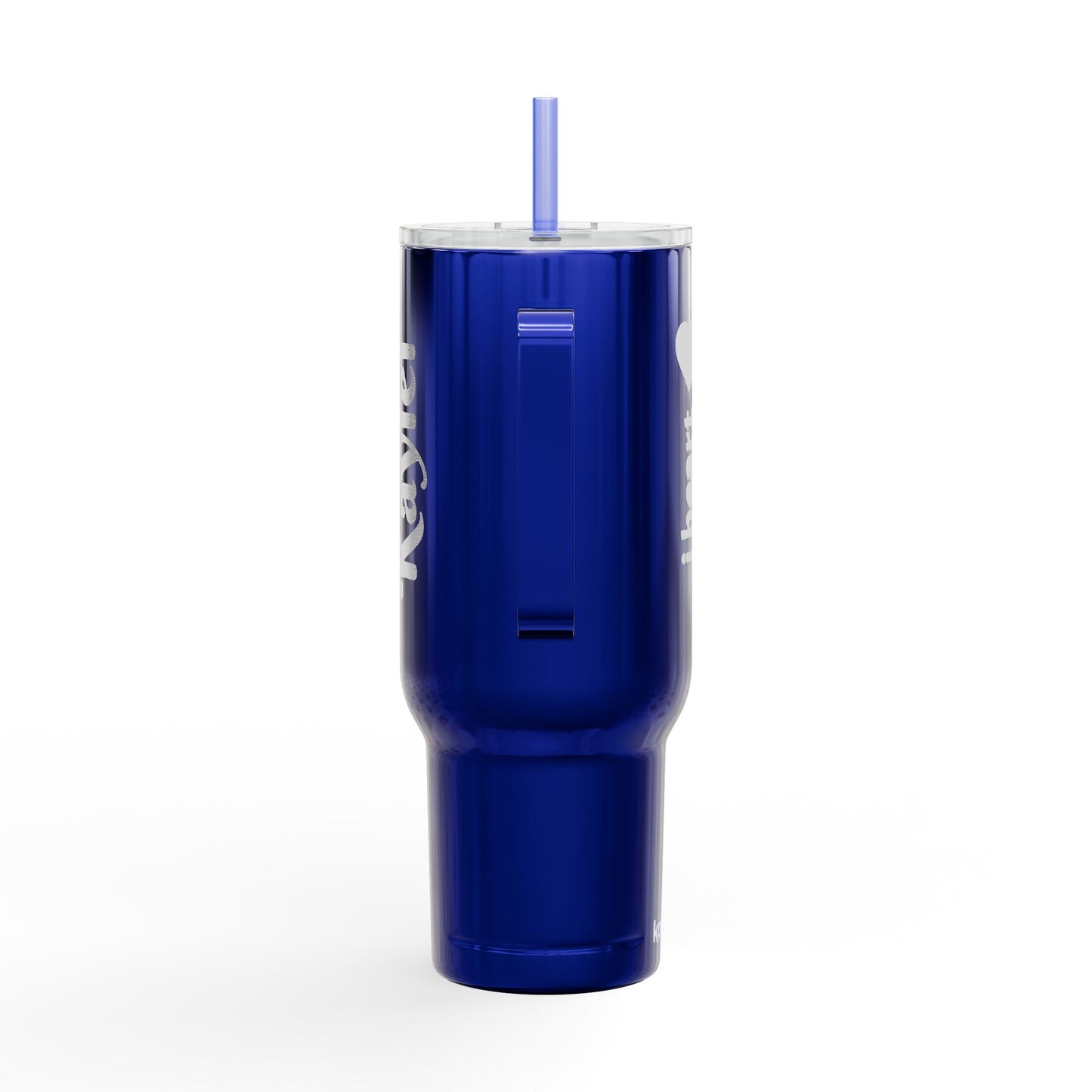 Engraved Personalized Their name on Insulated Tumbler, Both sides Custom Engraved 40oz Drinkware Gift for Him/Her, Birthday, Travel Mug