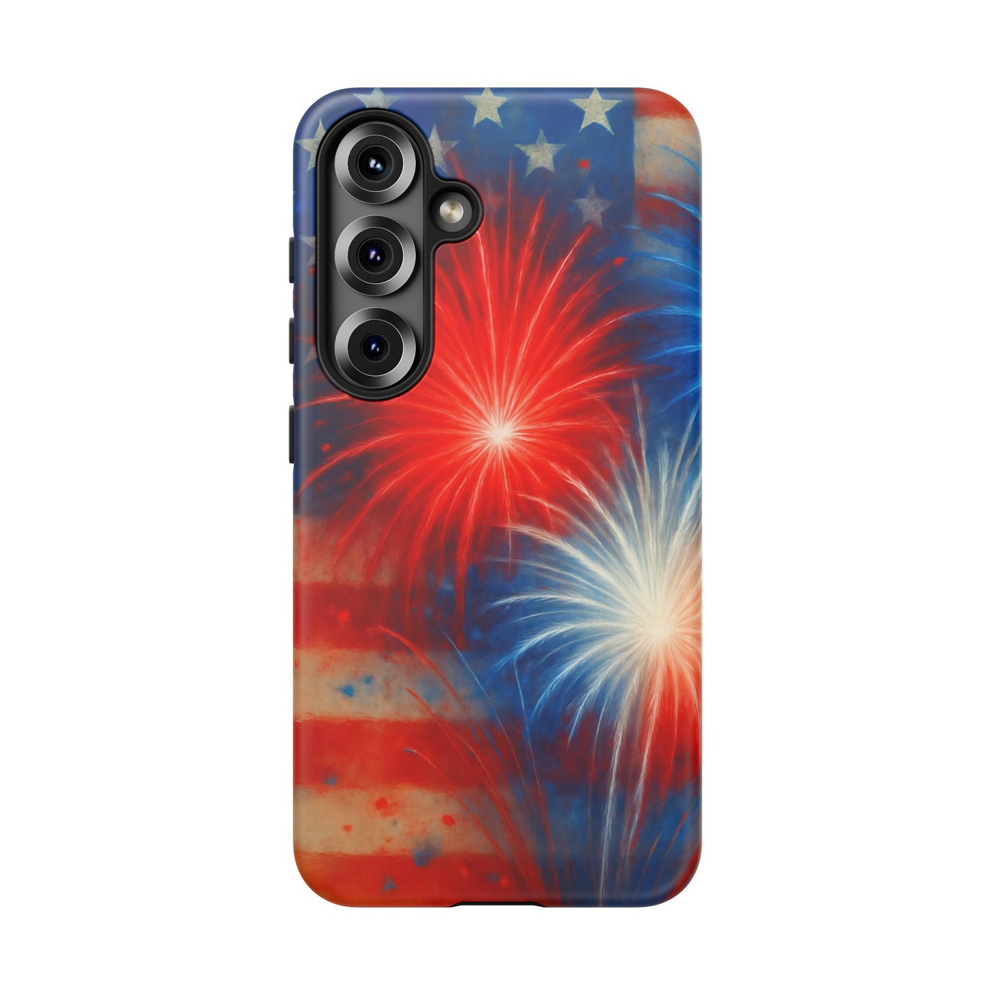 Patriotic Phone Case with Fireworks Design | Tough Cases, USA Holiday, Independence Day, Gift for Friends, Custom Cell Cover
