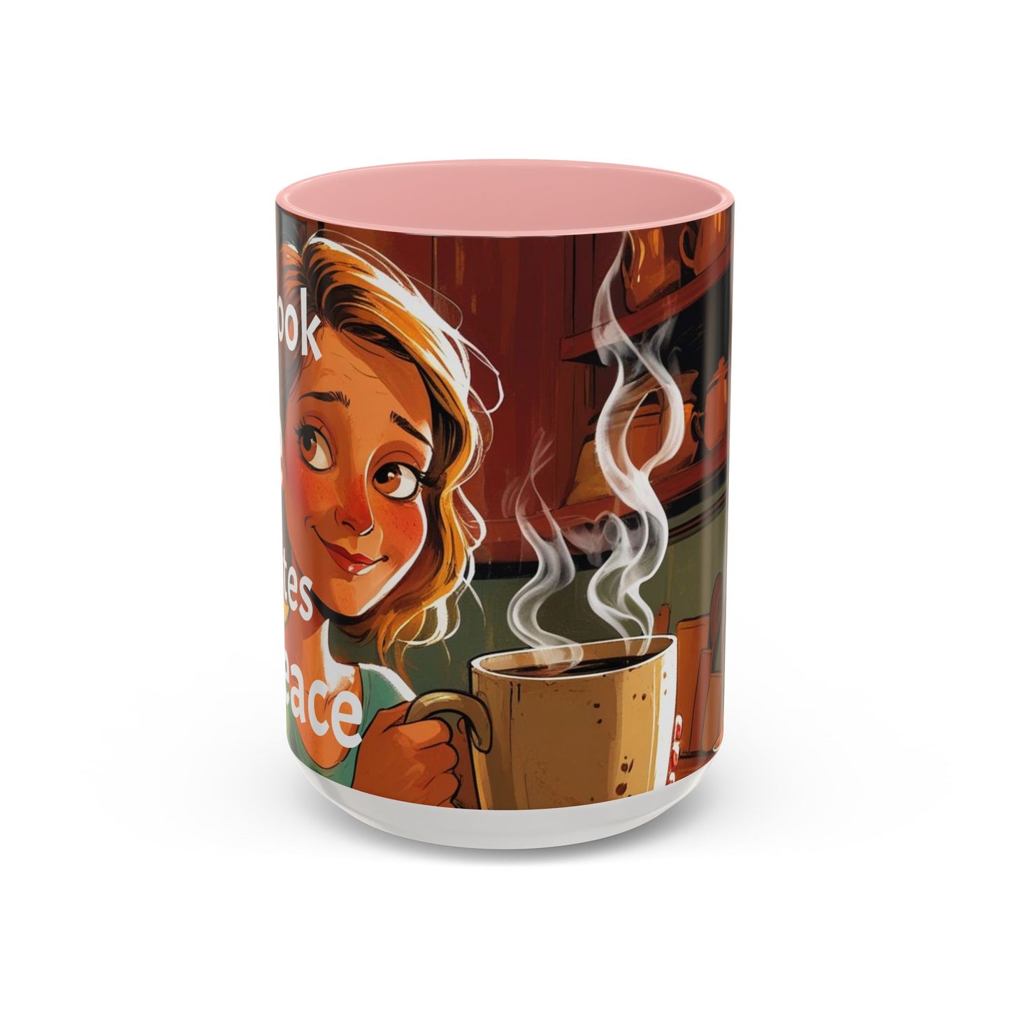 Cozy Accent Coffee Mug | Perfect for Home, Gift, saying, “That look, five minutes of peace”