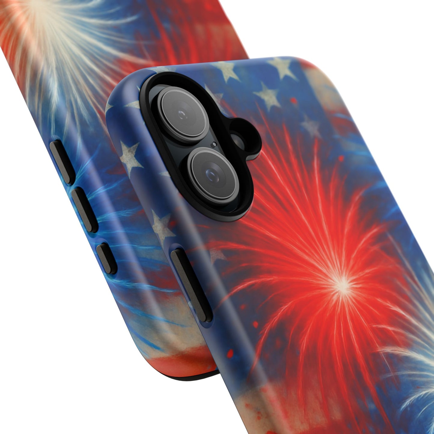 Patriotic Phone Case with Fireworks Design | Tough Cases, USA Holiday, Independence Day, Gift for Friends, Custom Cell Cover