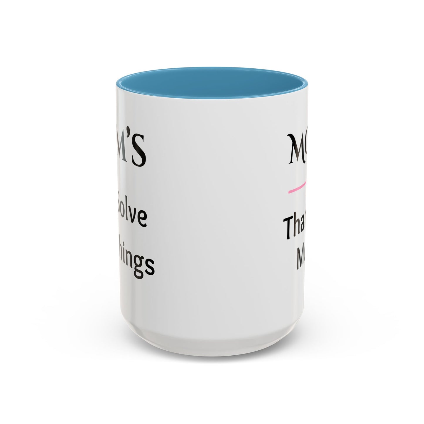 Cozy Accent Coffee Mug, 8 colors | Perfect Gift for Mom, saying, “Hugs solve most problems”, and a Thank you message face her!