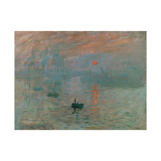 Satin Poster - Claude Monet's Impression, Sunrise