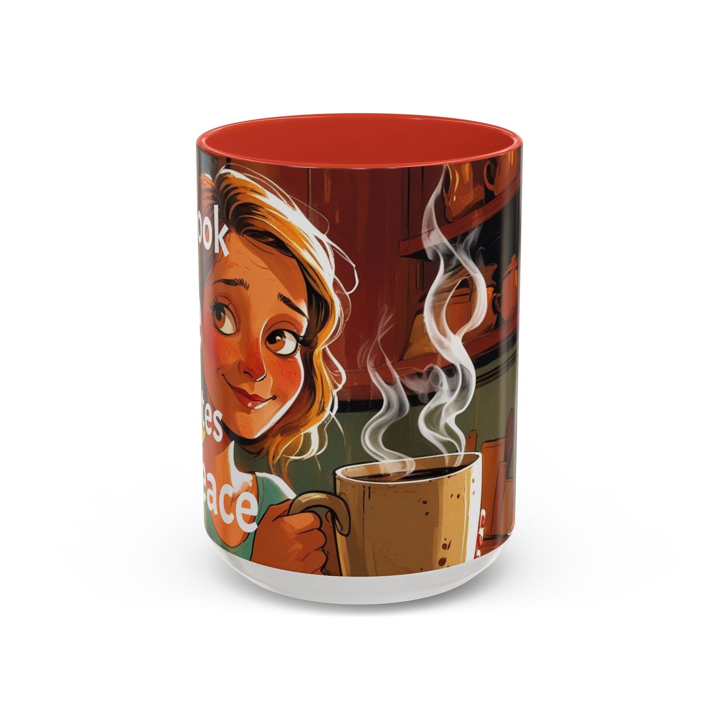 Cozy Accent Coffee Mug | Perfect for Home, Gift, saying, “That look, five minutes of peace”