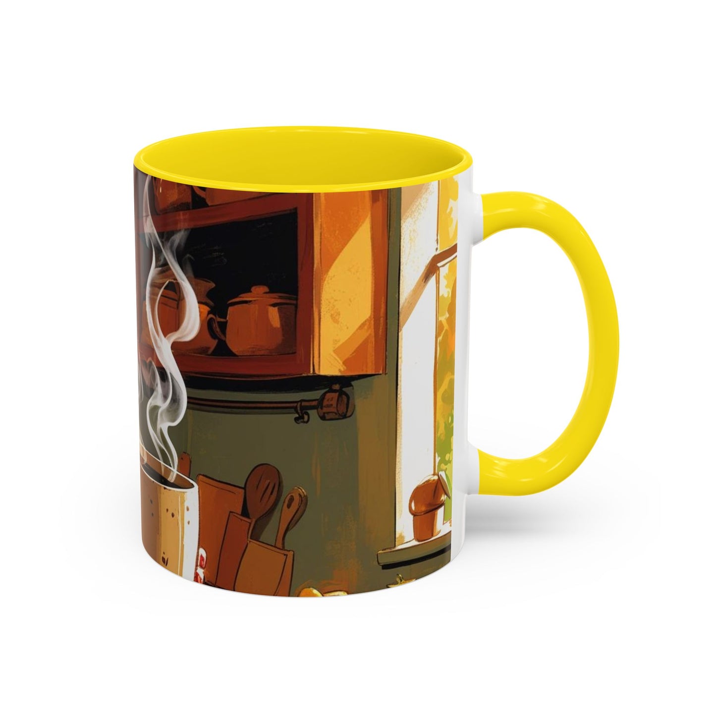 Cozy Accent Coffee Mug | Perfect for Home, Gift, saying, “That look, five minutes of peace”